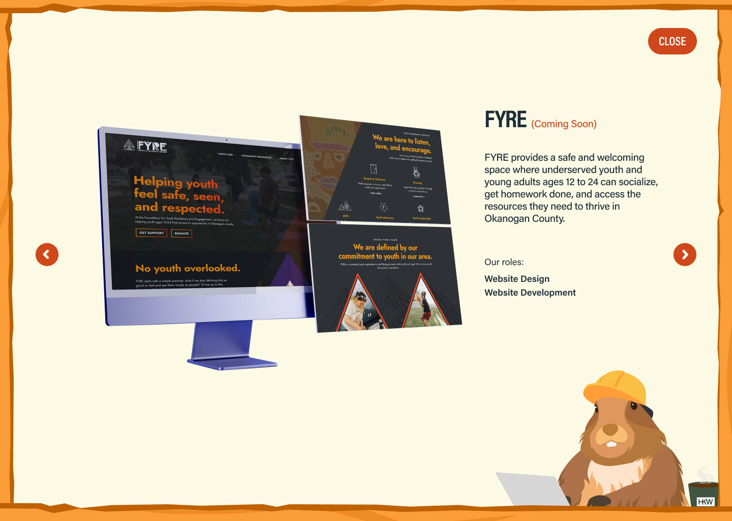 Nonprofit Hub - detail page - Co-designed with Harriet