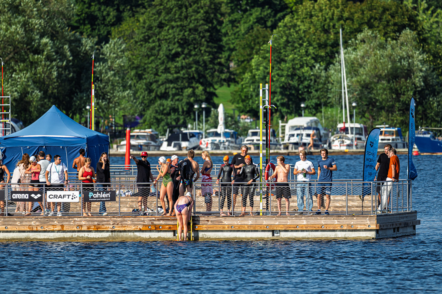 Fredag 15/8 Mix Lagsimning 4 x 1250m USM och SM 16.00 och 17.30. © Fotograf: Pablo Anttila