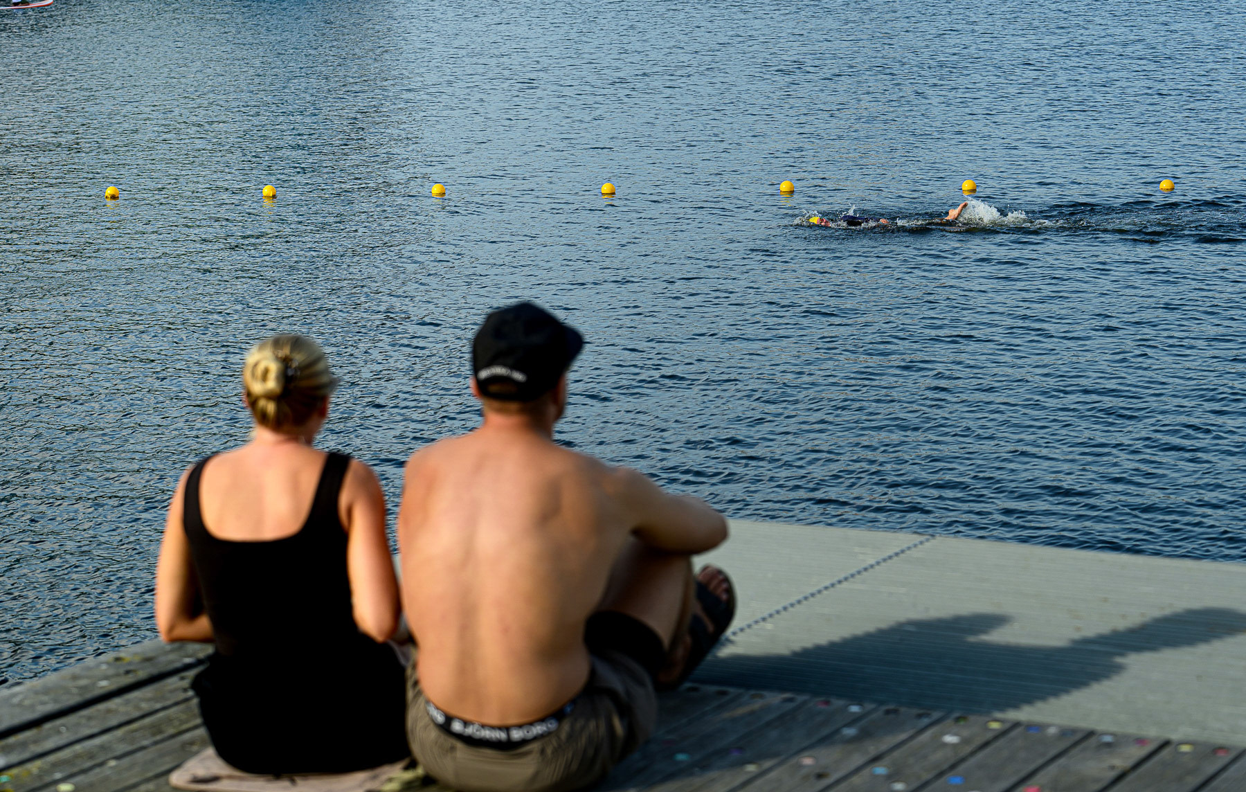 Fredag 15/8 Mix Lagsimning 4 x 1250m USM och SM 16.00 och 17.30. © Fotograf: Pablo Anttila