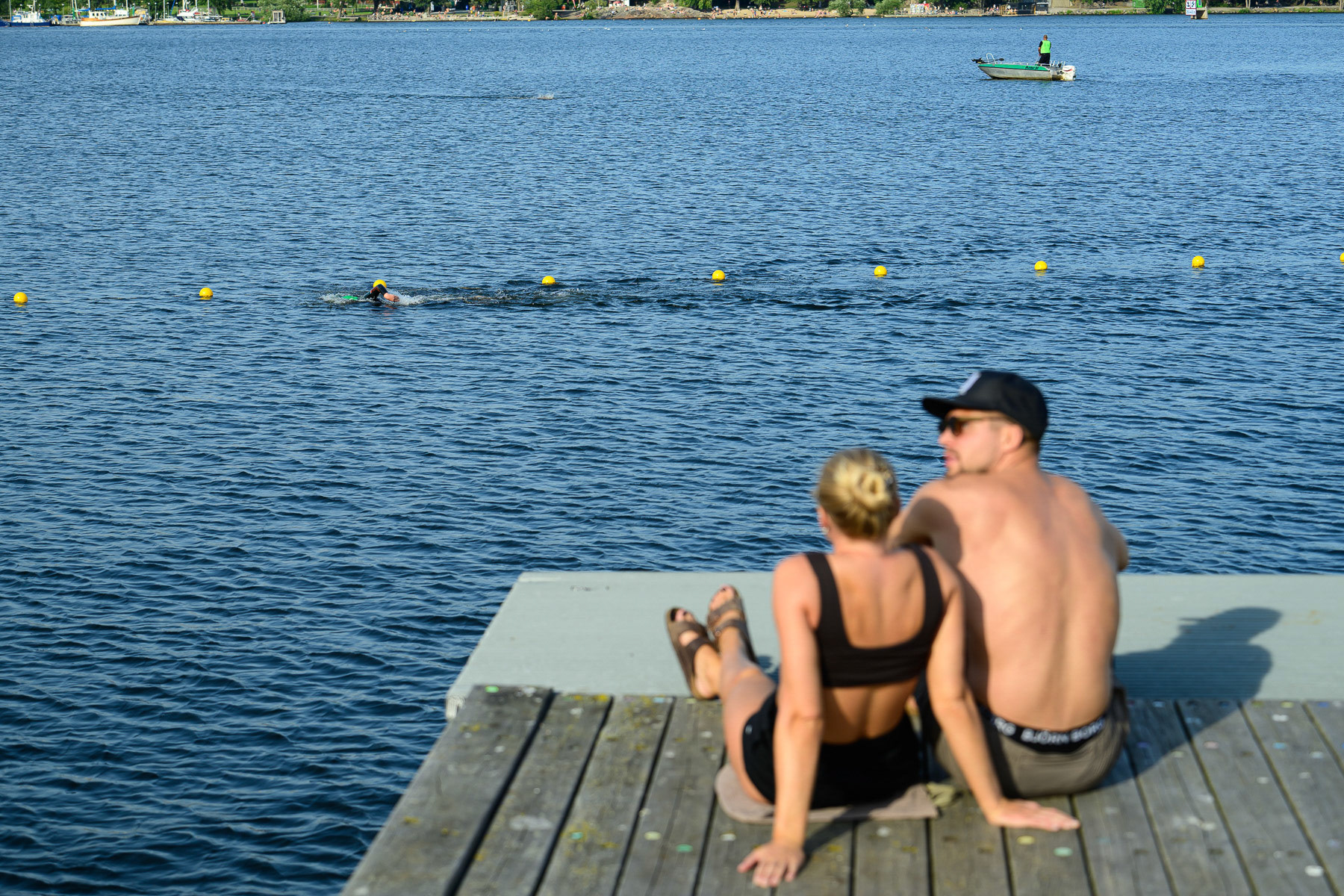 Fredag 15/8 Mix Lagsimning 4 x 1250m USM och SM 16.00 och 17.30. © Fotograf: Pablo Anttila