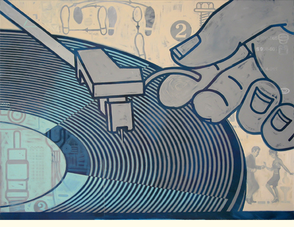 Turntable (oil on canvas 4' x 6')