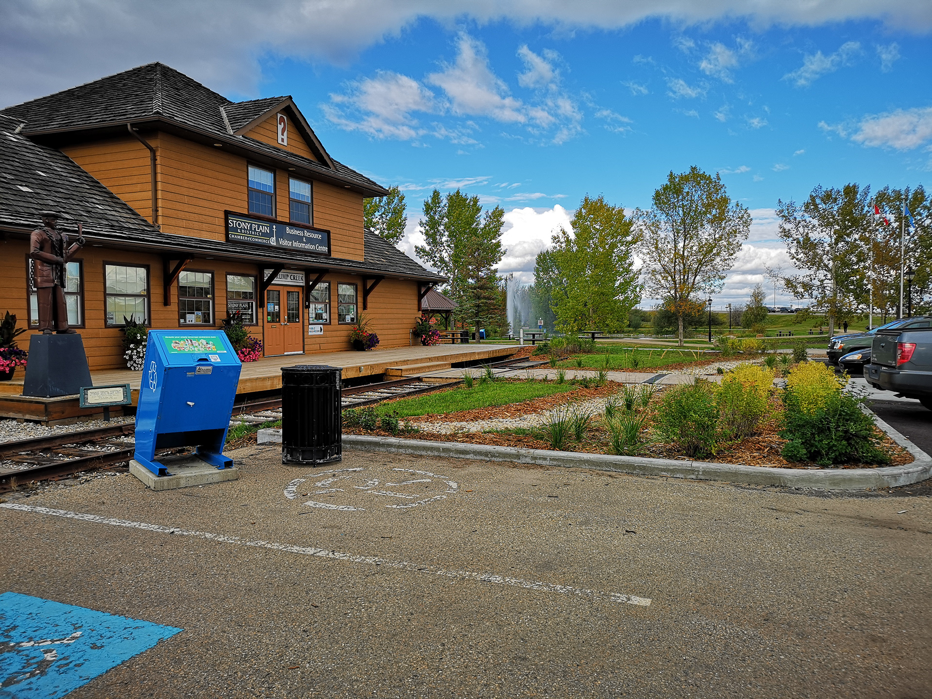 Rotary Park -Chamber of Commerce Entrance - Stony Plain