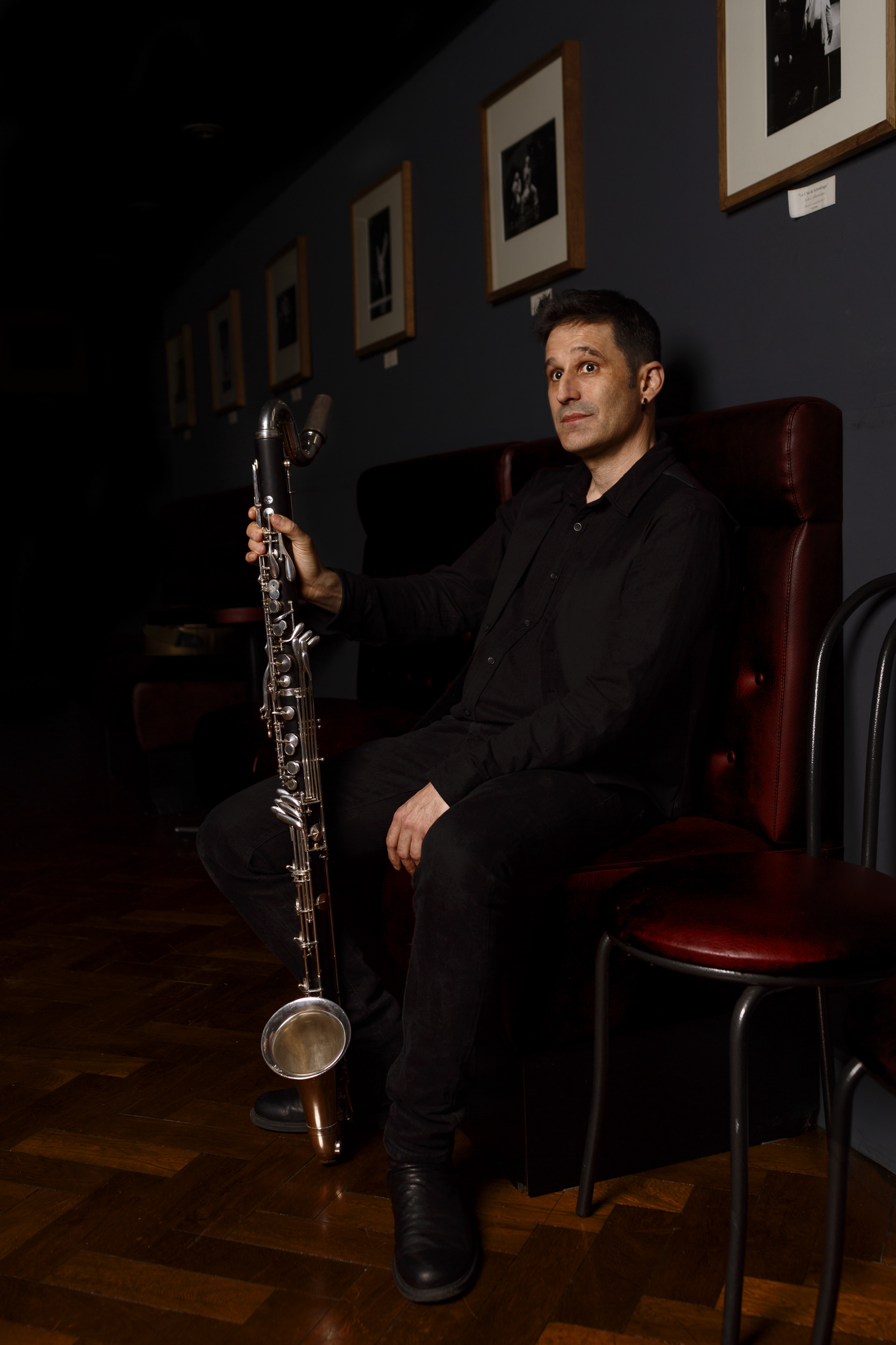 Portrait of musician Nicolas, a French clarinetist
