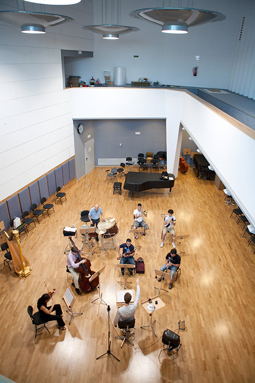 Members of Real Orquesta Sinfónica de Sevilla, rehearsals