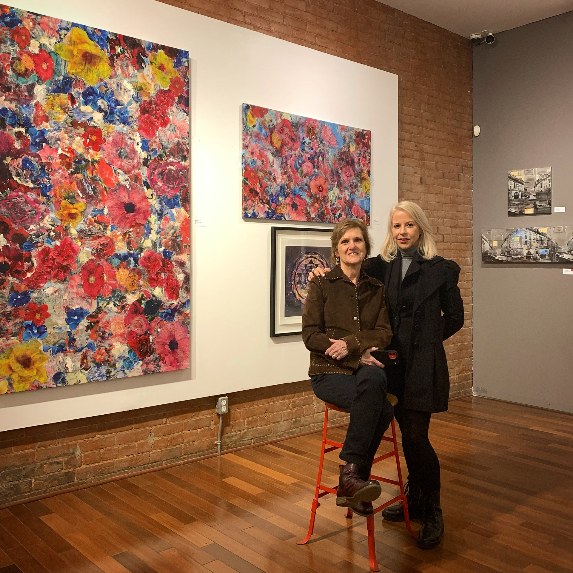 Gallerist Elaine Fleck, Artist Kathy Kissik