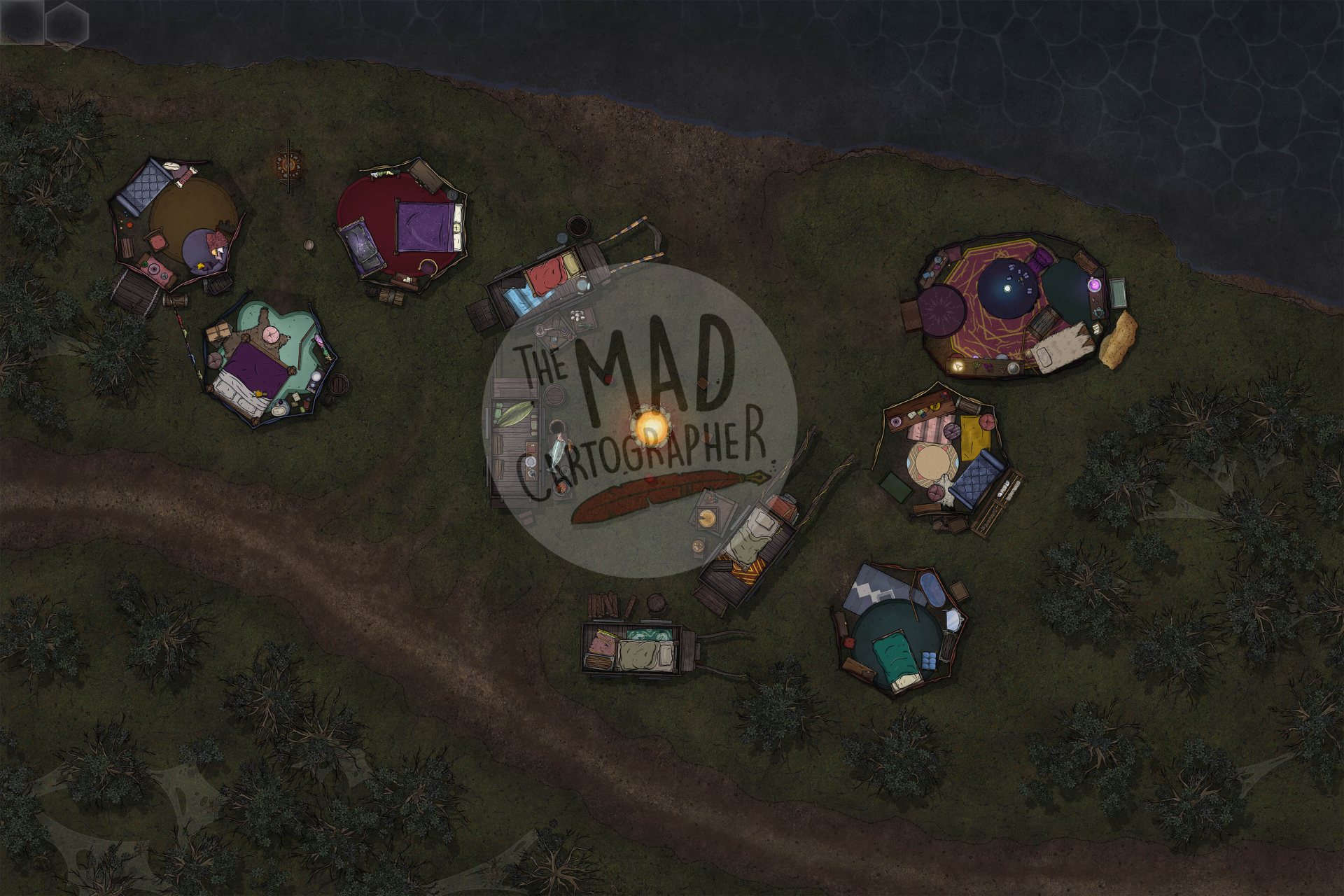 Riverside Camp for The MAD Cartographer