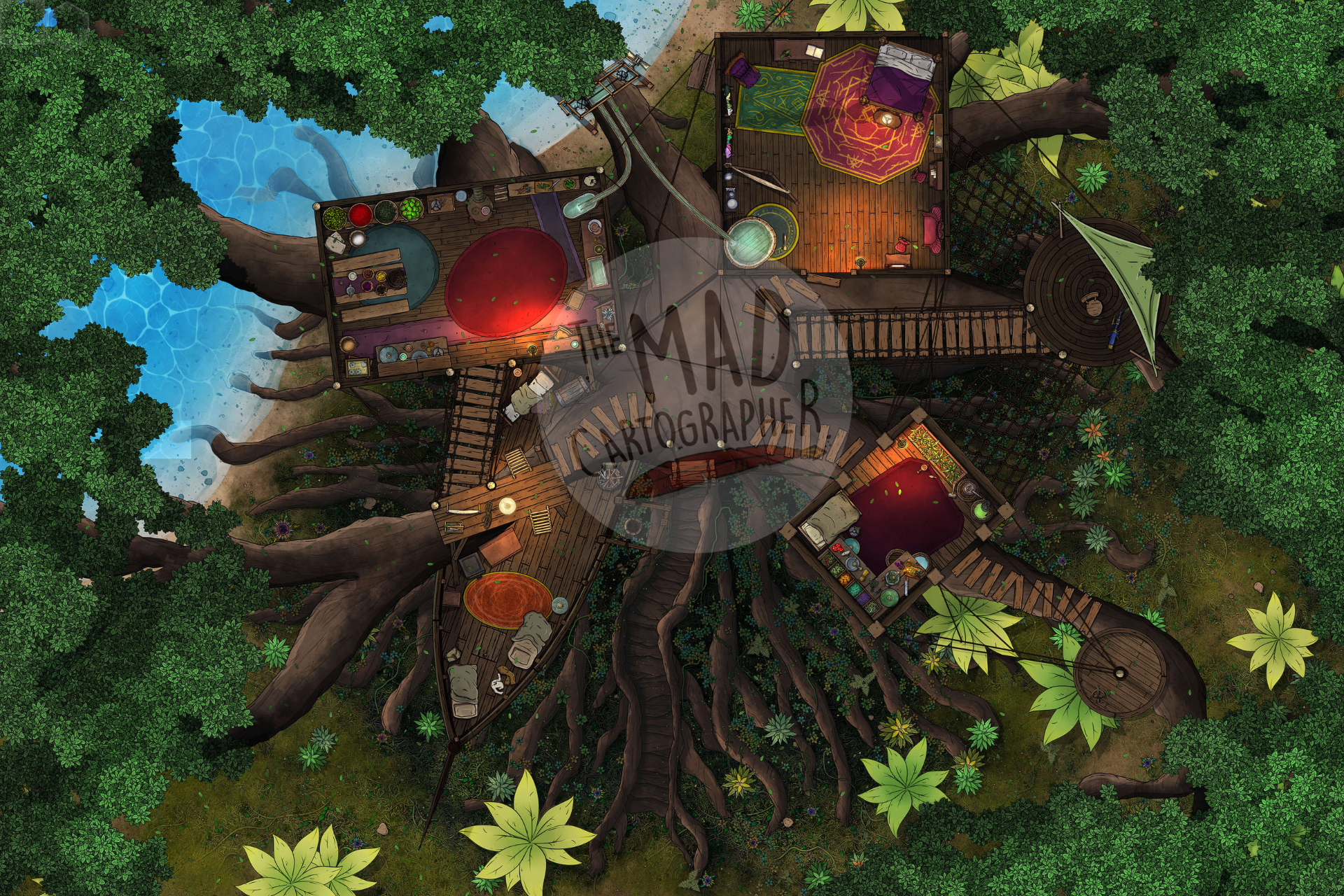 Tropical Treehouse for The MAD Cartographer