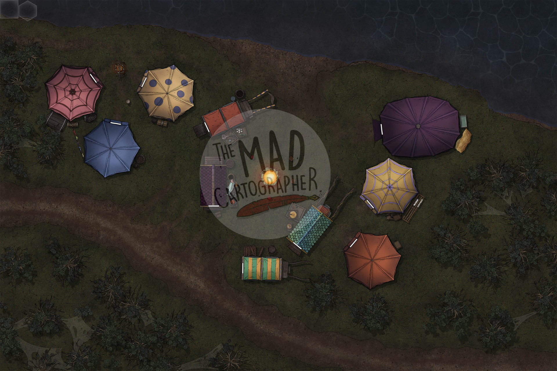 Riverside Camp for The MAD Cartographer