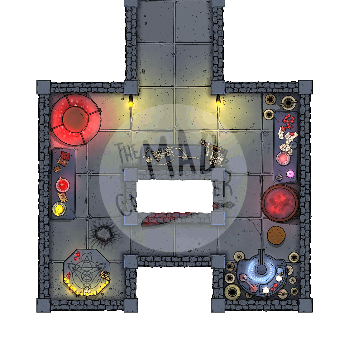 Modular Dungeon room for The MAD Cartographer