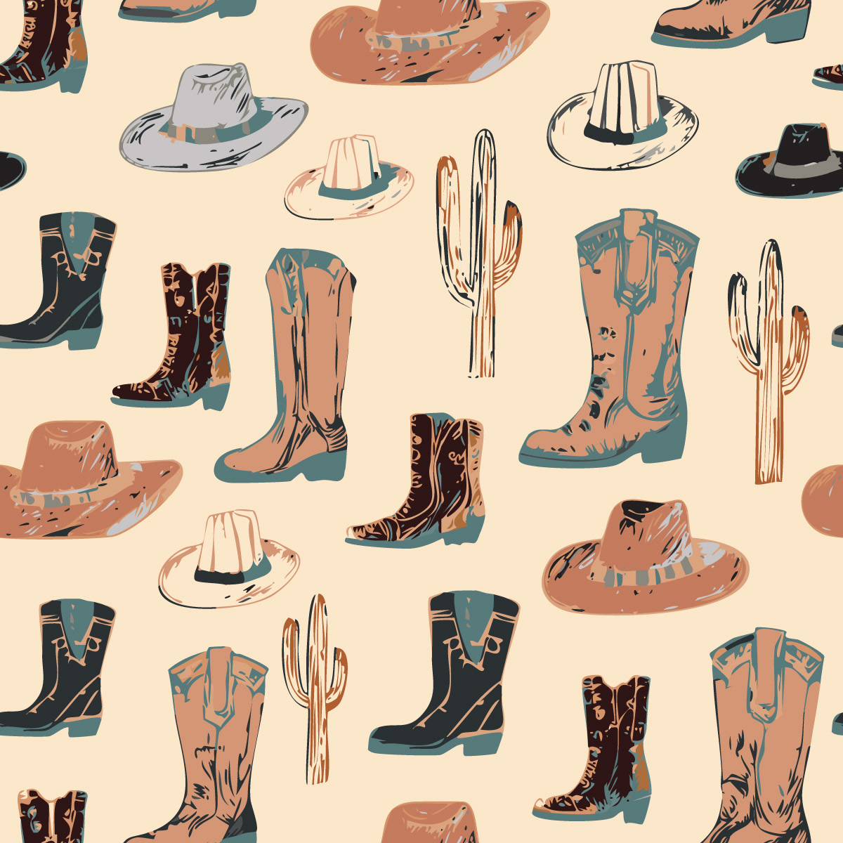 Come On Boots! In Camel and Cream