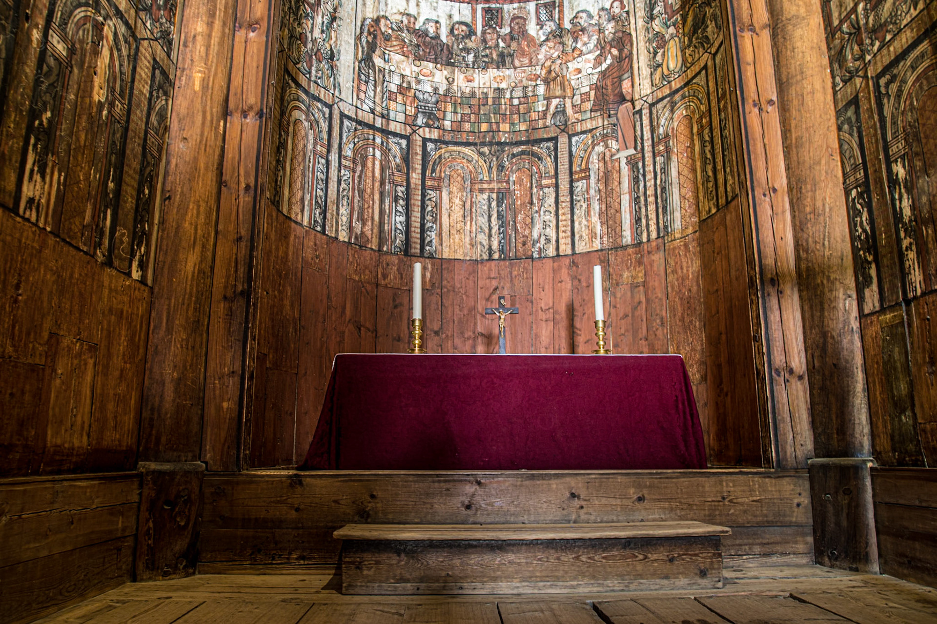 Stave Church Interior