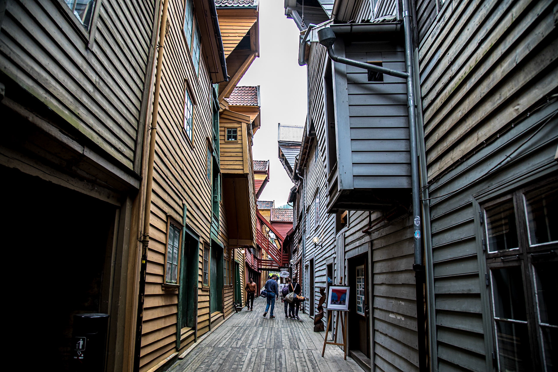 Shops behind Bryggen