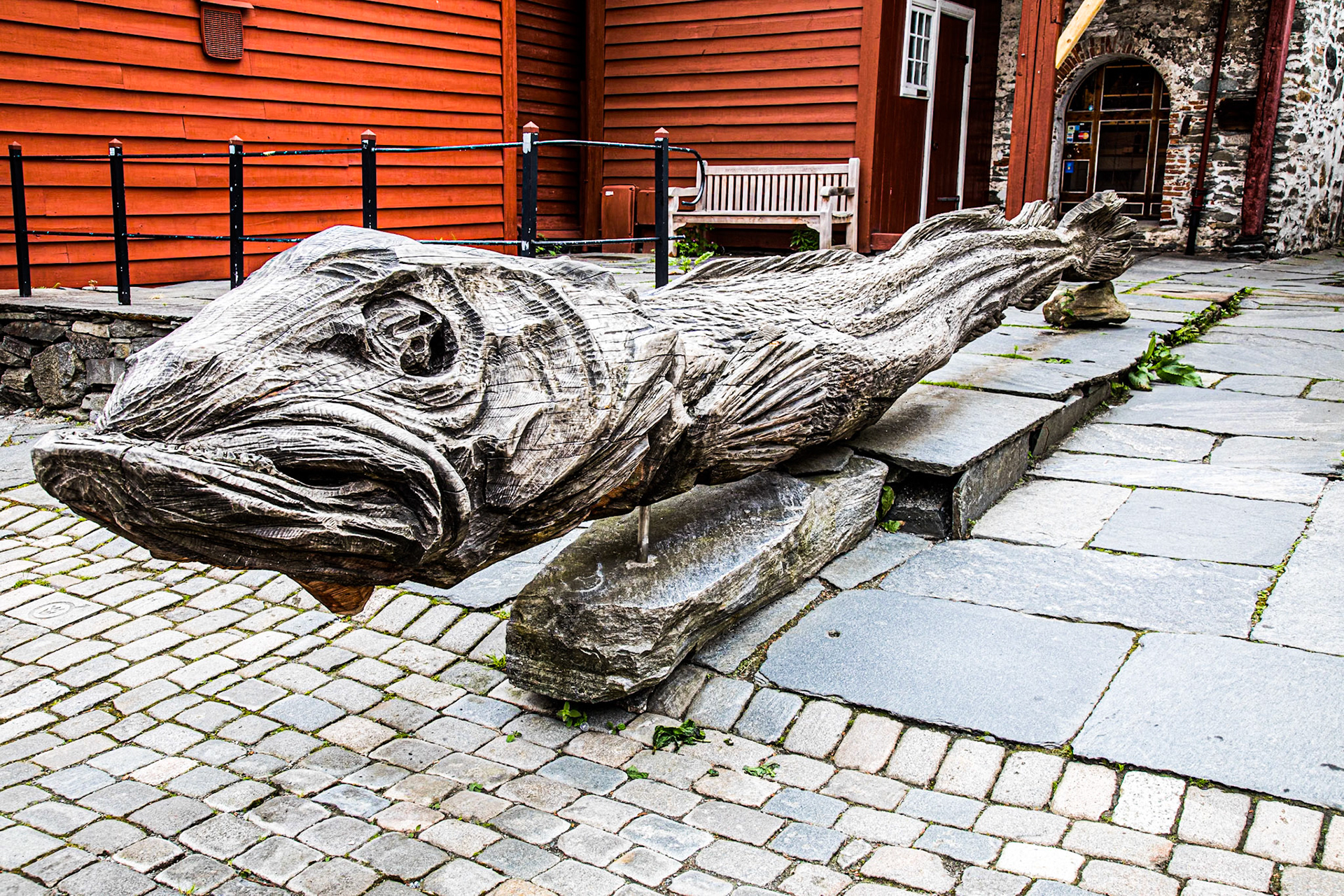 Wood Carving near Bryggen