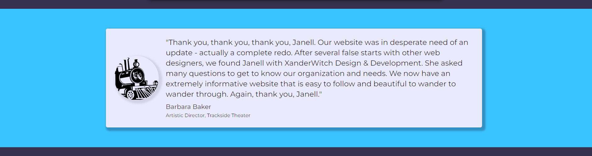 Website Homepage 2 (Testimonial)