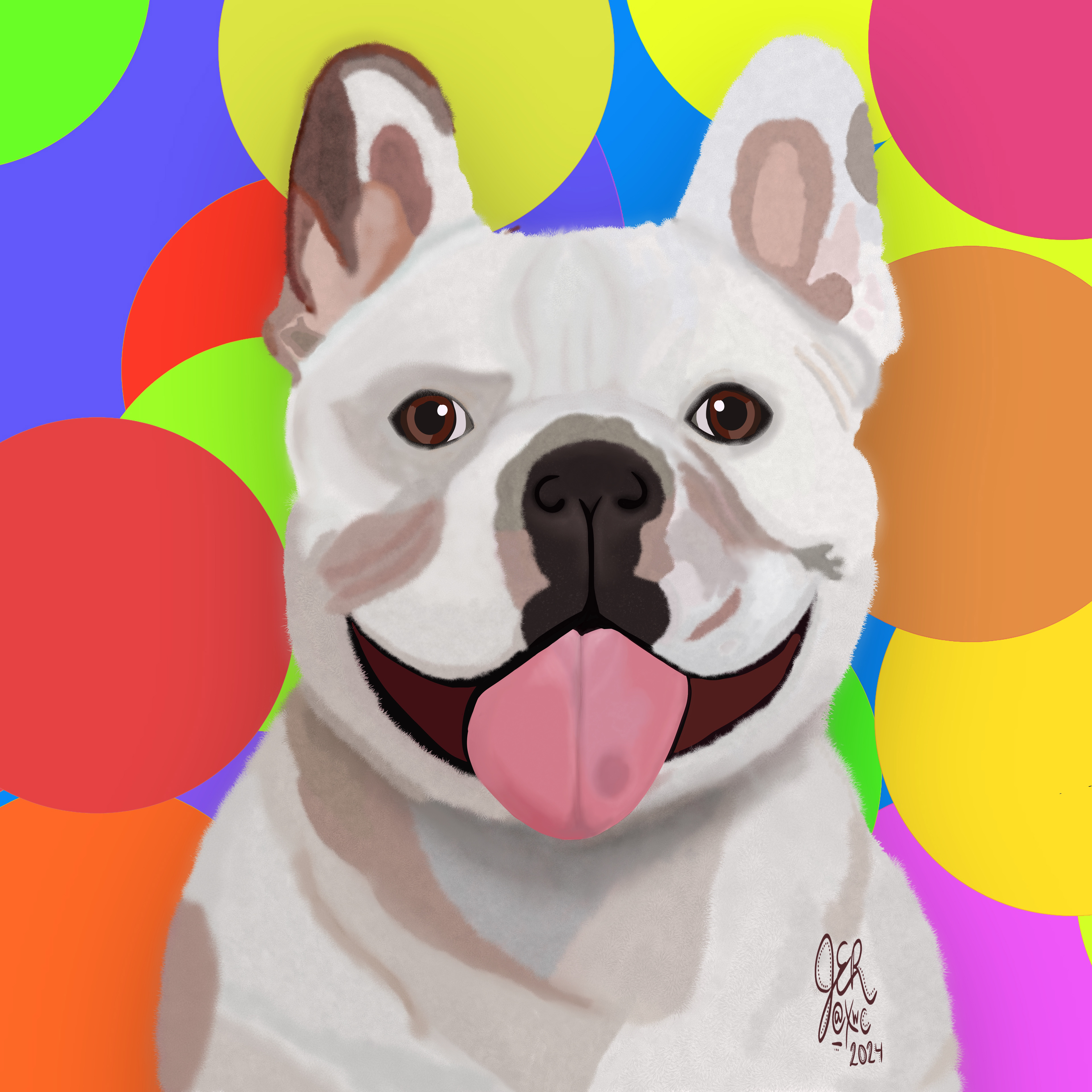 Frenchie Created in Procreate