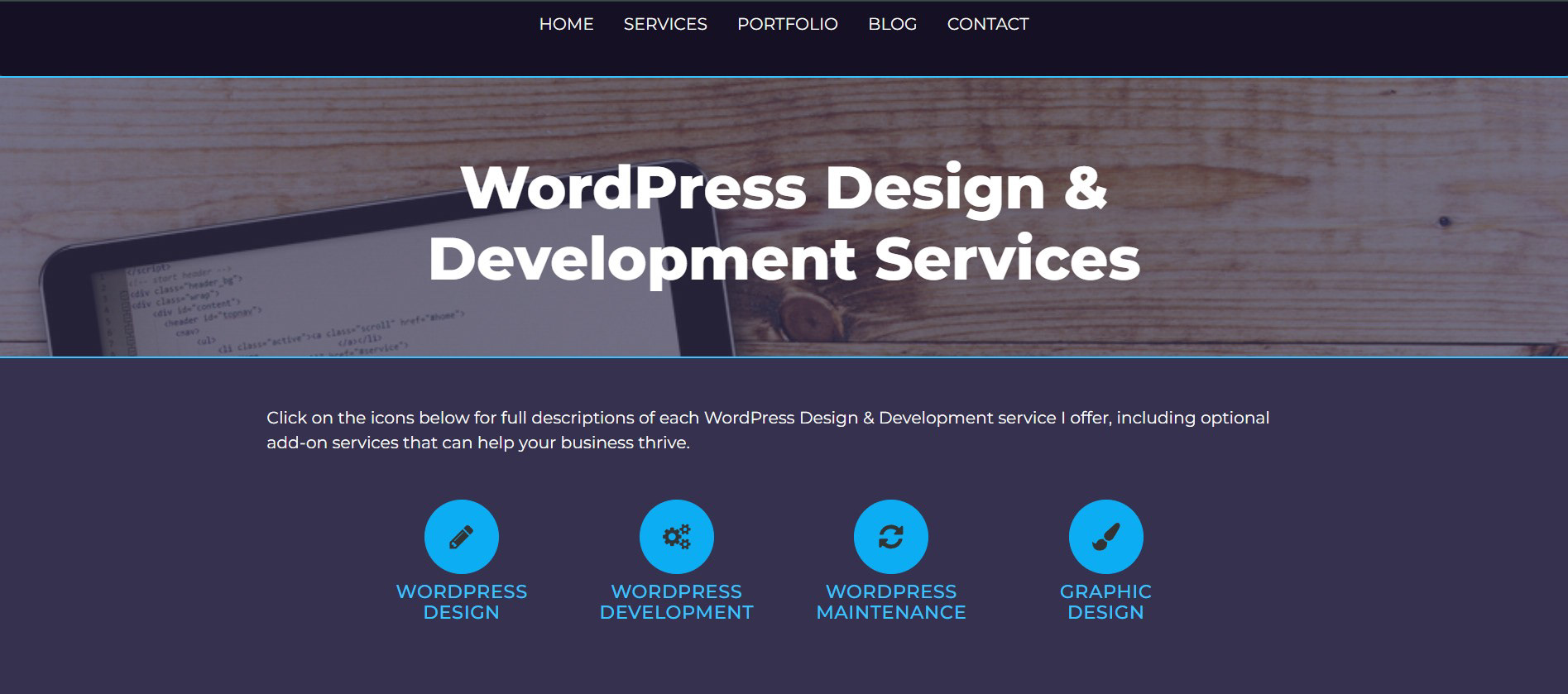 Website Services Page