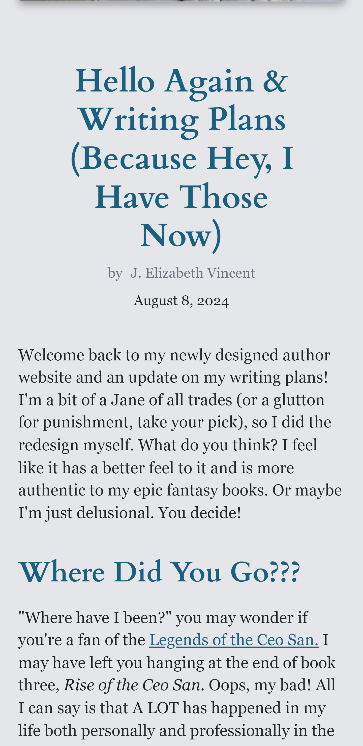 Blog Mobile View