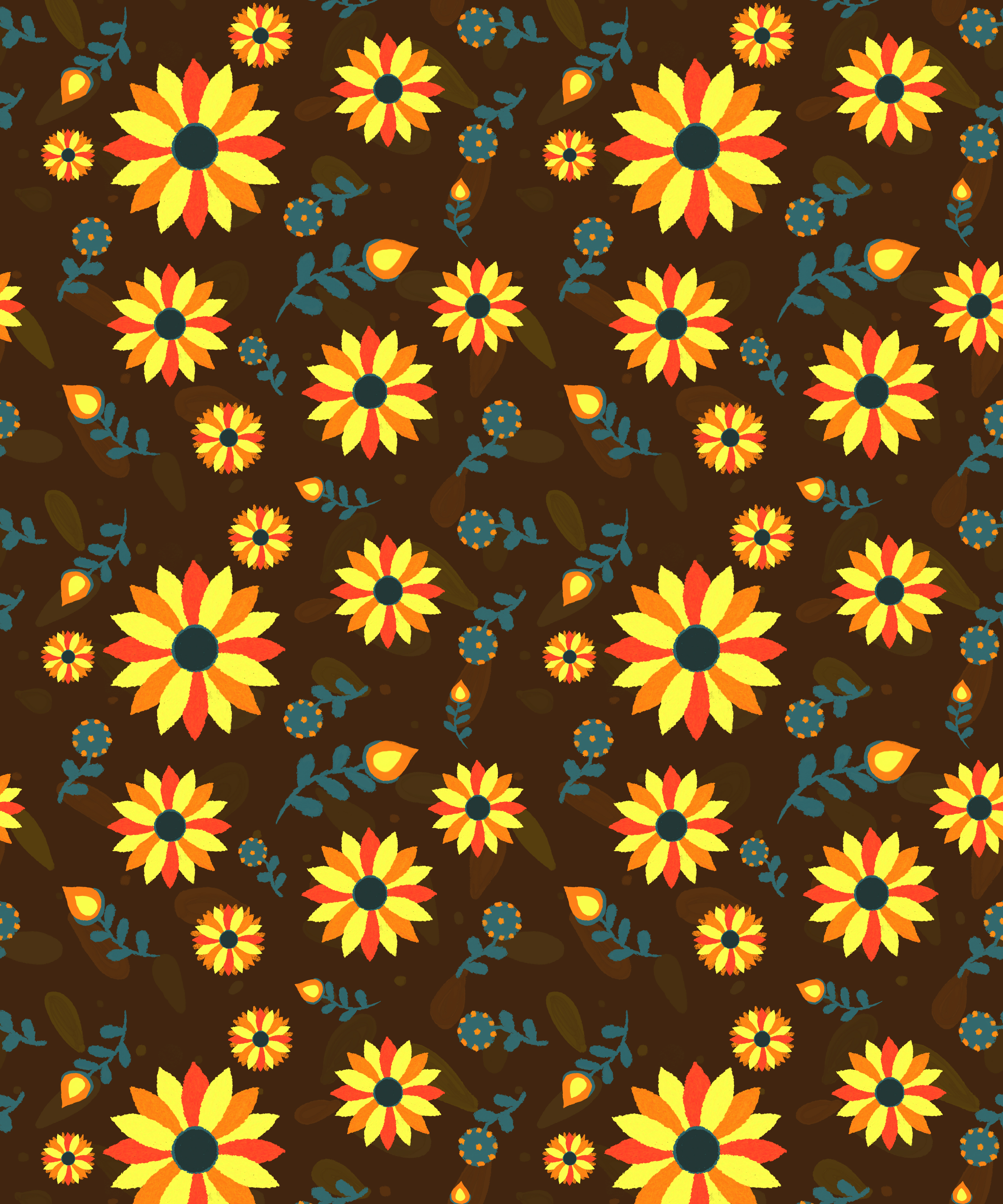 Fire Sunflowers