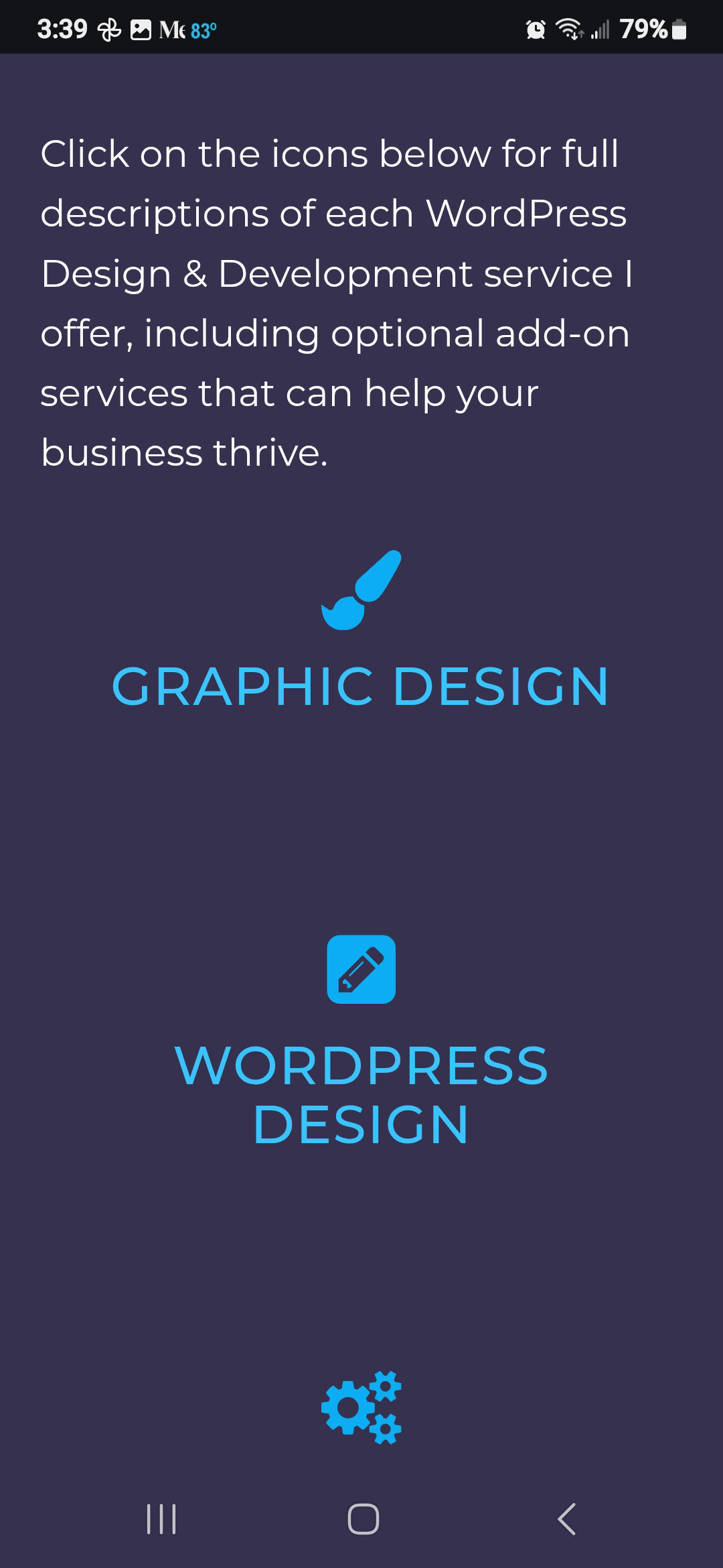Services Page Mobile
