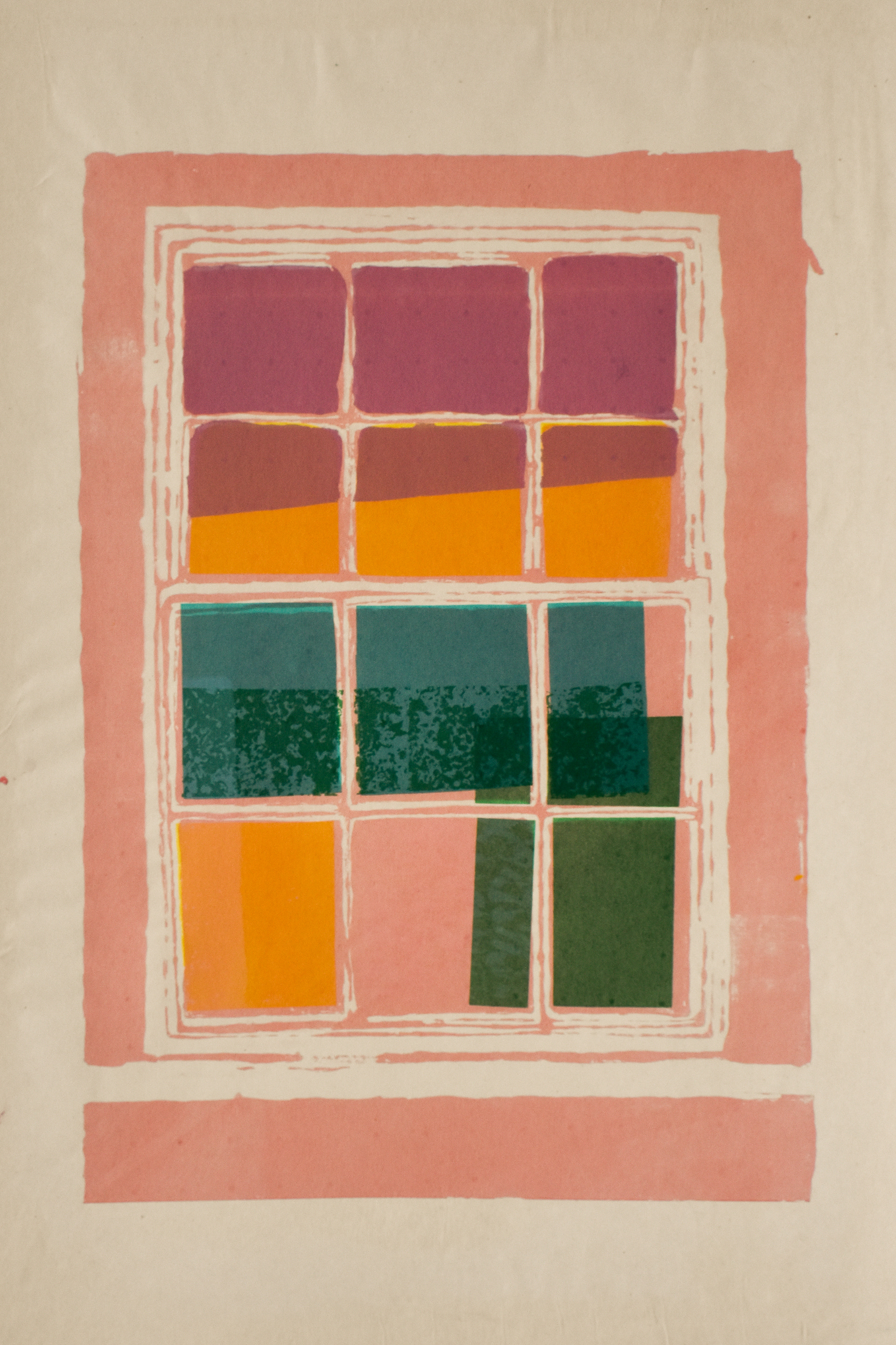 Through the Frame. Screen print. 28 x 38cm. 3/15