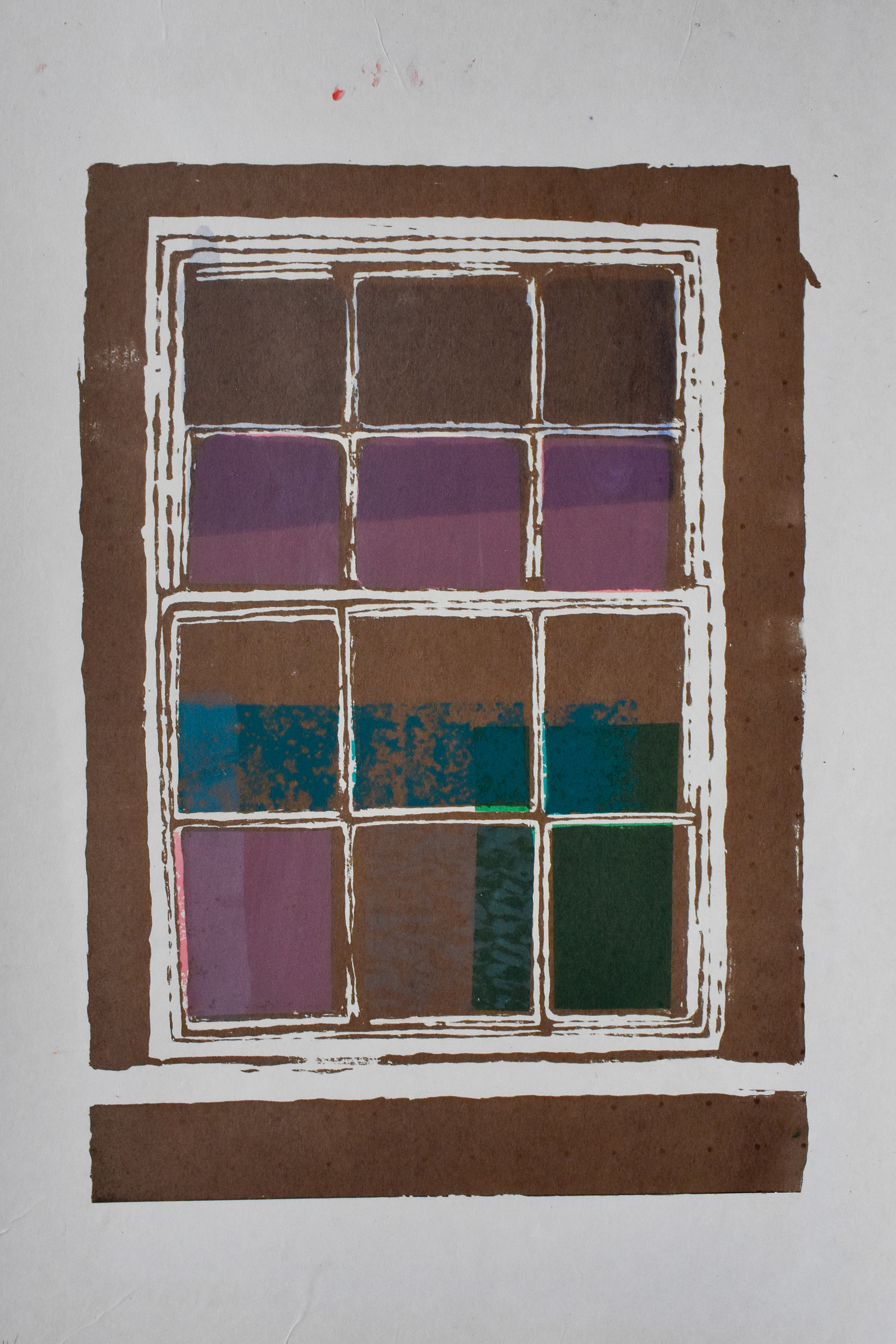 Through the Frame. Screen print. 28 x 38cm. 10/15