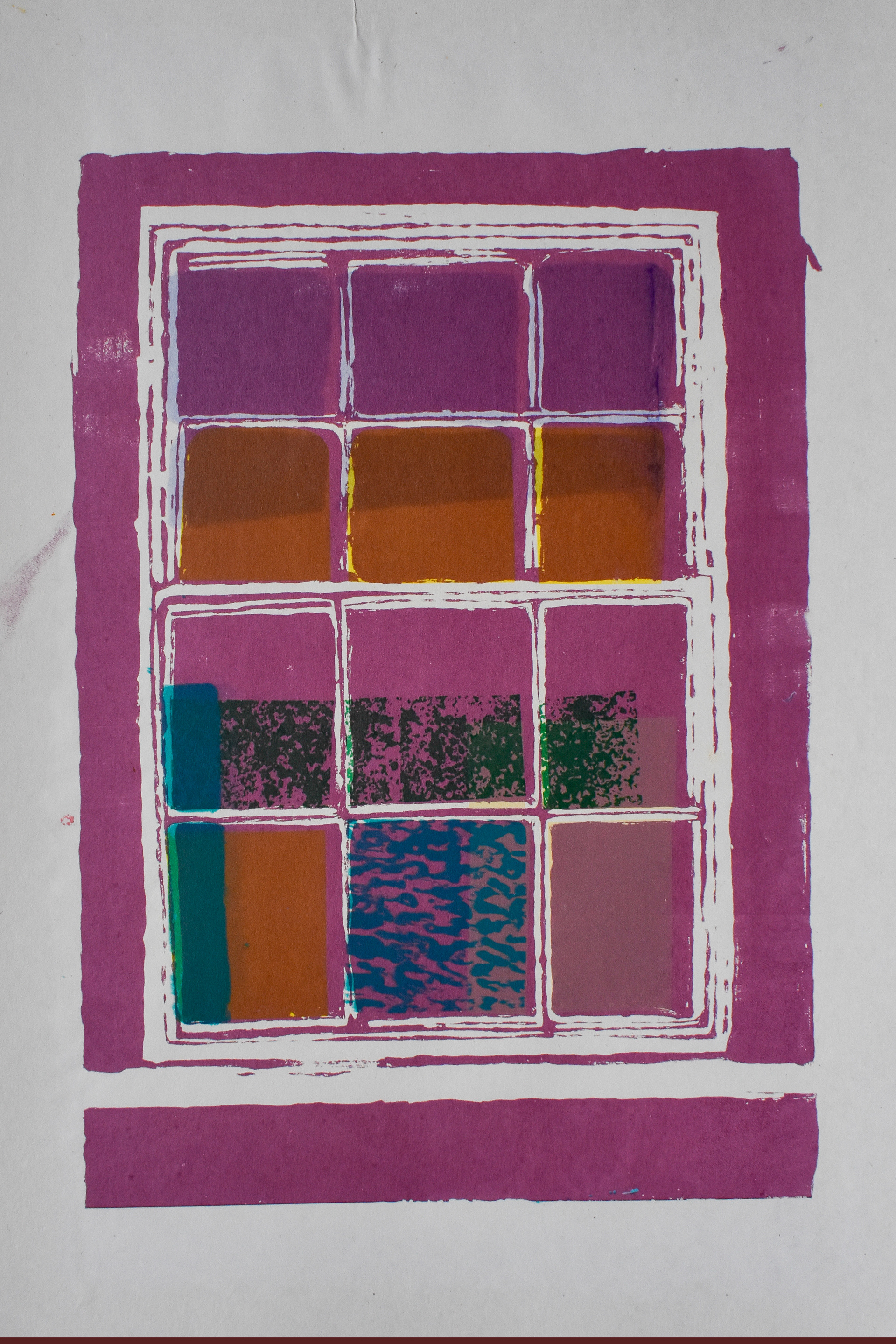 Through the Frame. Screen print. 28 x 38cm. 6/15