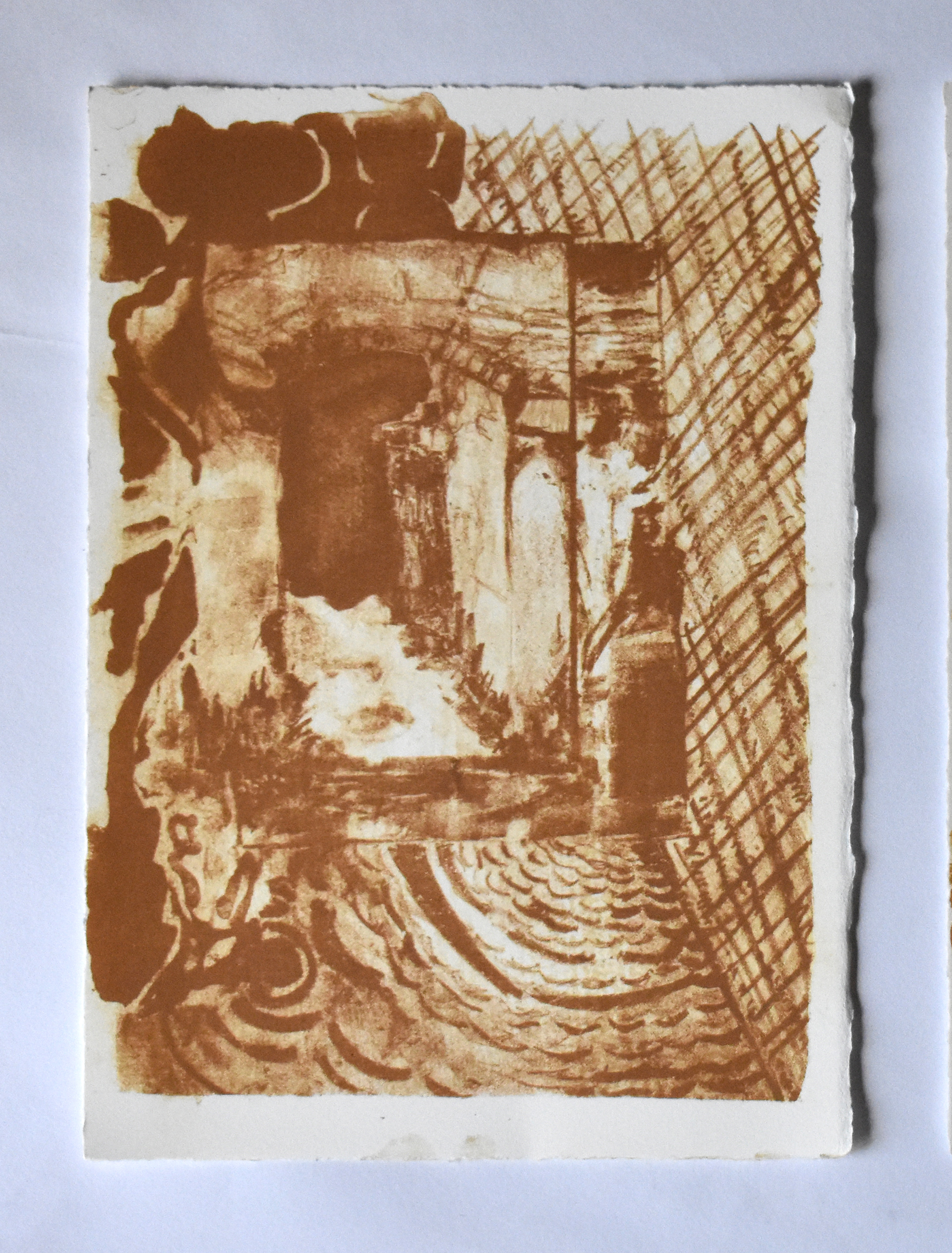 'Corfe Collage' Lithograph. 2/8