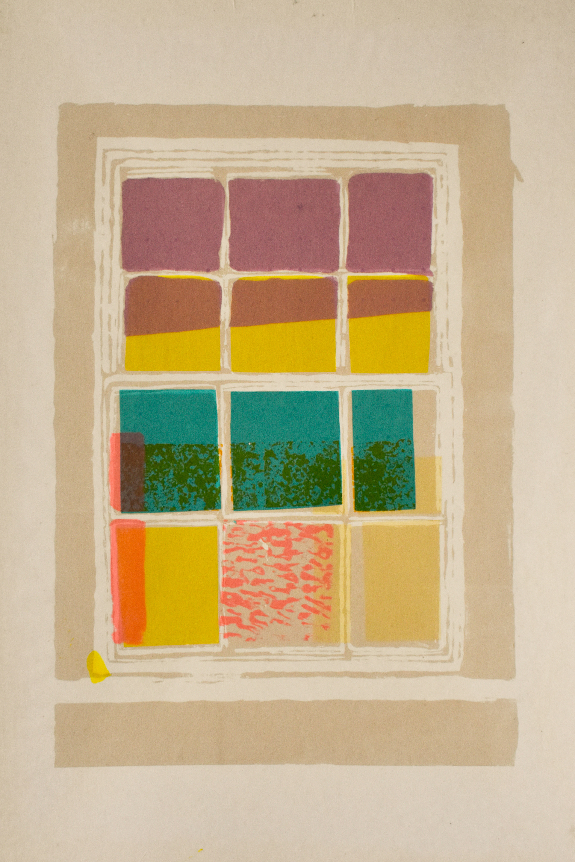 Through the Frame. Screen print. 28 x 38cm. 7/15
