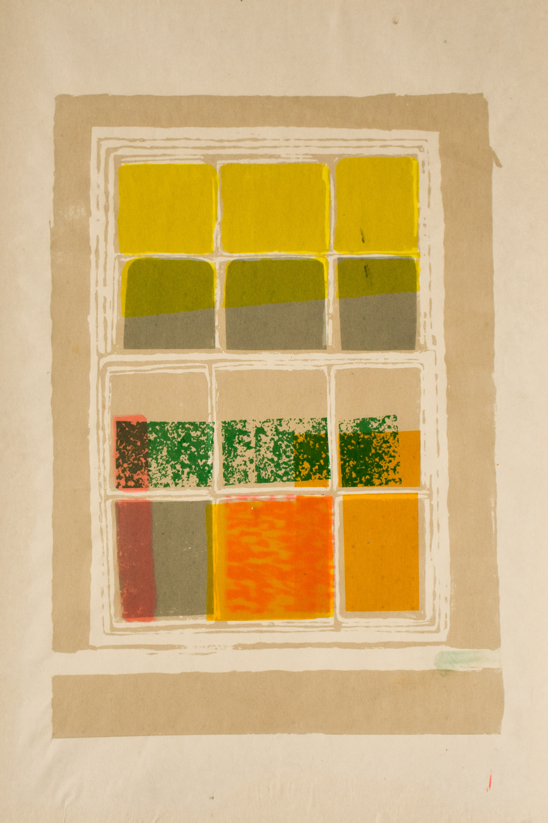 . Through the Frame. Screen print. 28 x 38cm. 2/15