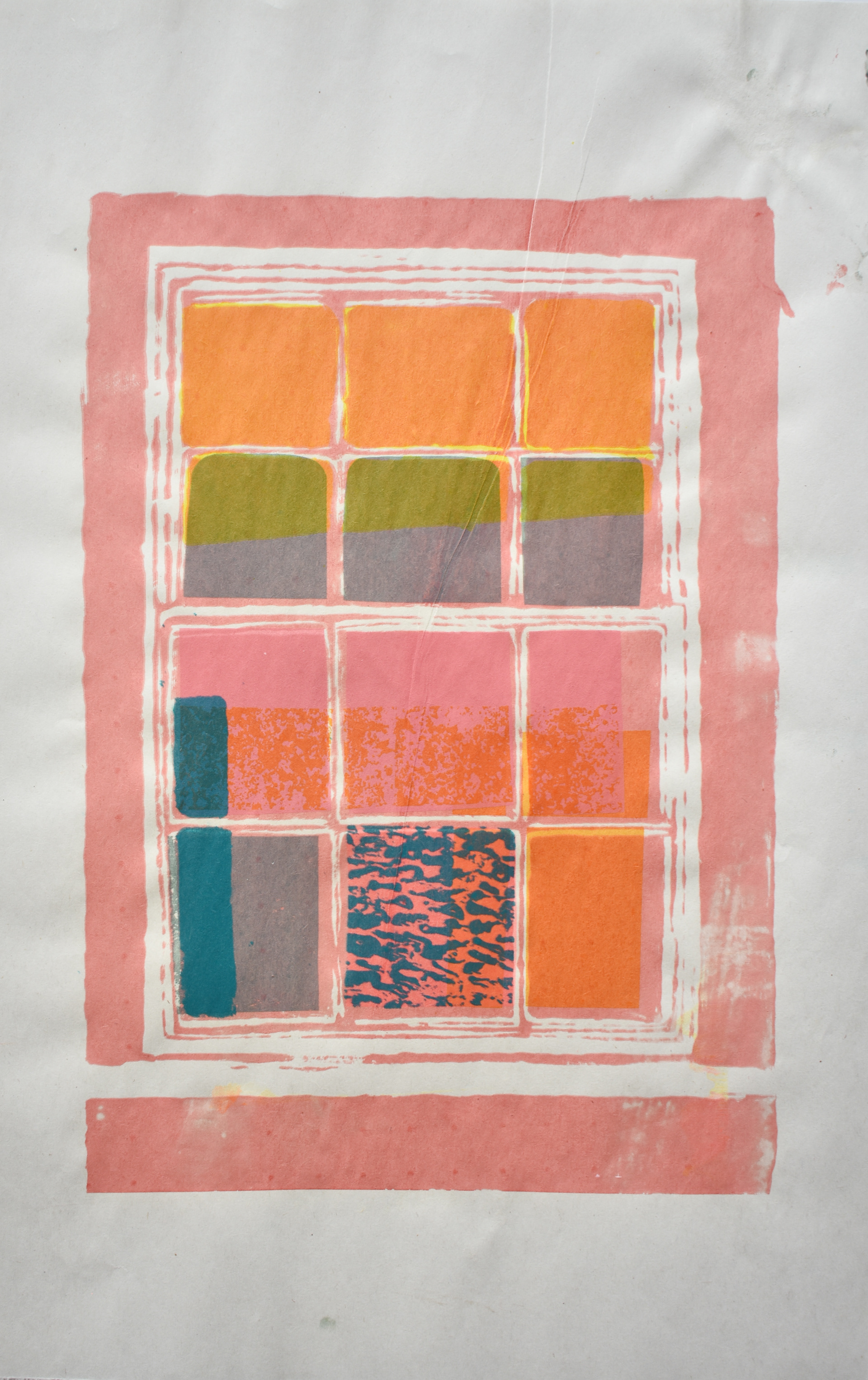 Through the Frame. Screen print. 28 x 38cm. 8/15