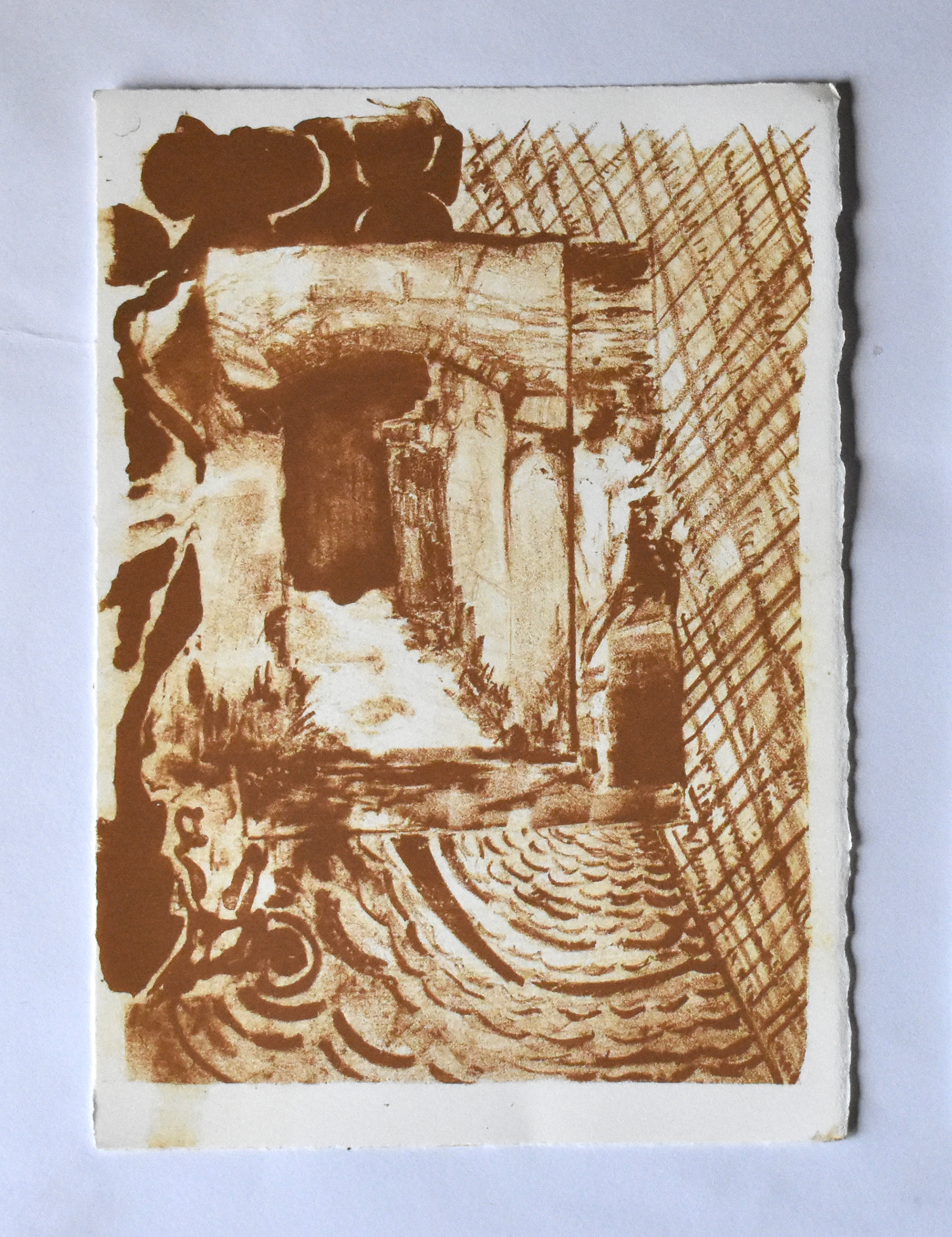 'Corfe Collage' Lithograph. 1/8