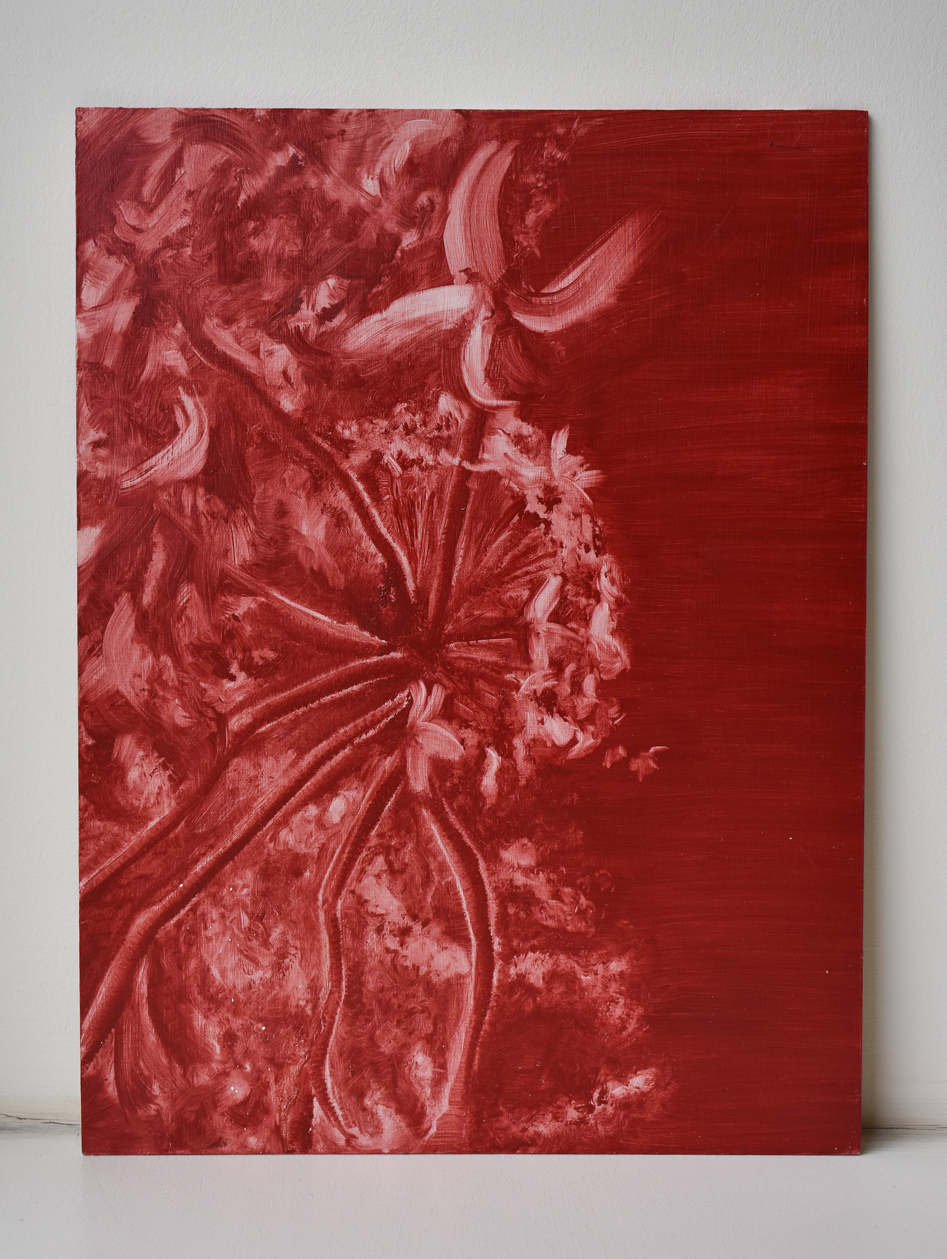 Monochrome Cherry Blossom. Oil on MDF board. 30 x 40cm. £40 + P&P