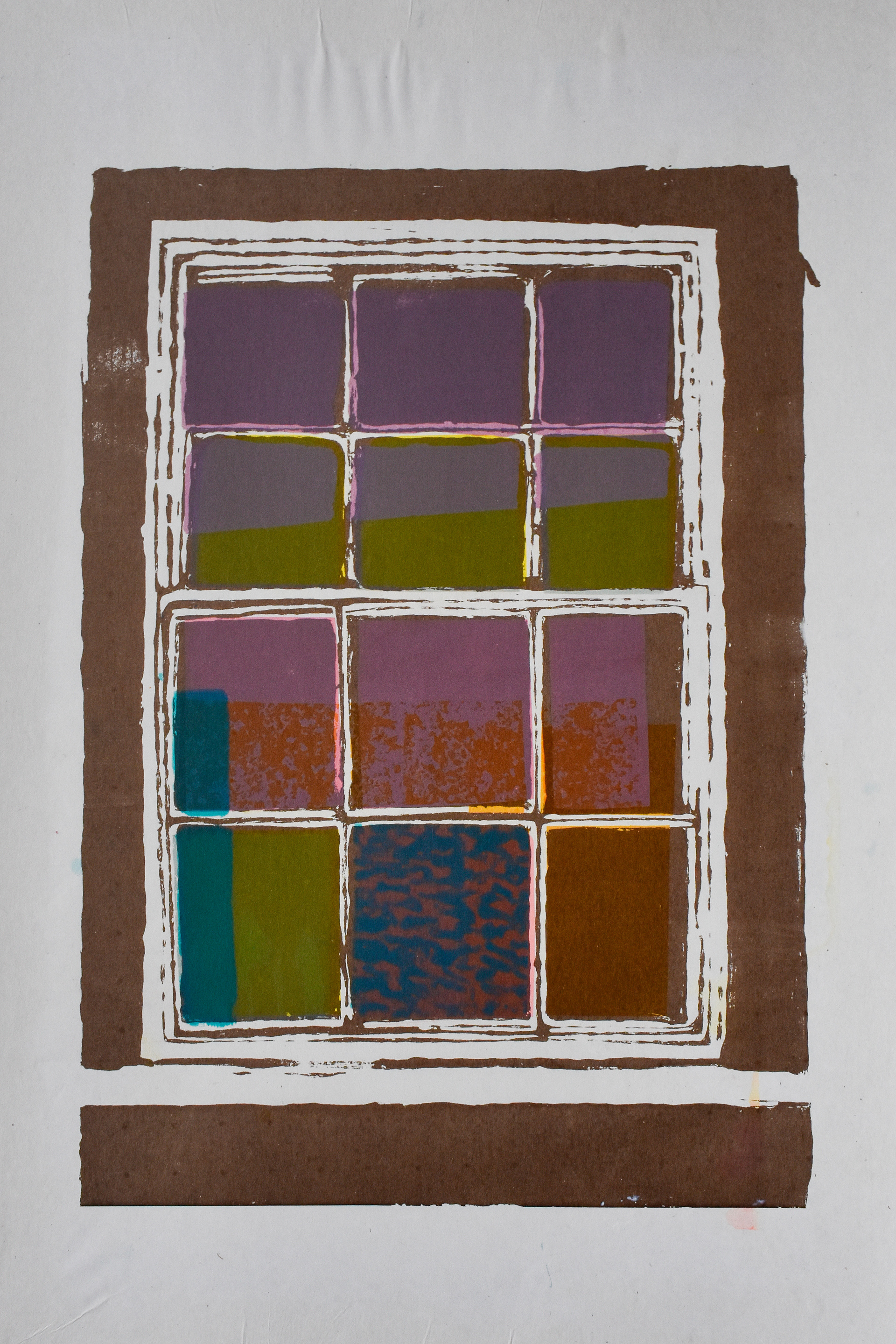 Through the Frame. Screen print. 28 x 38cm. 4/15
