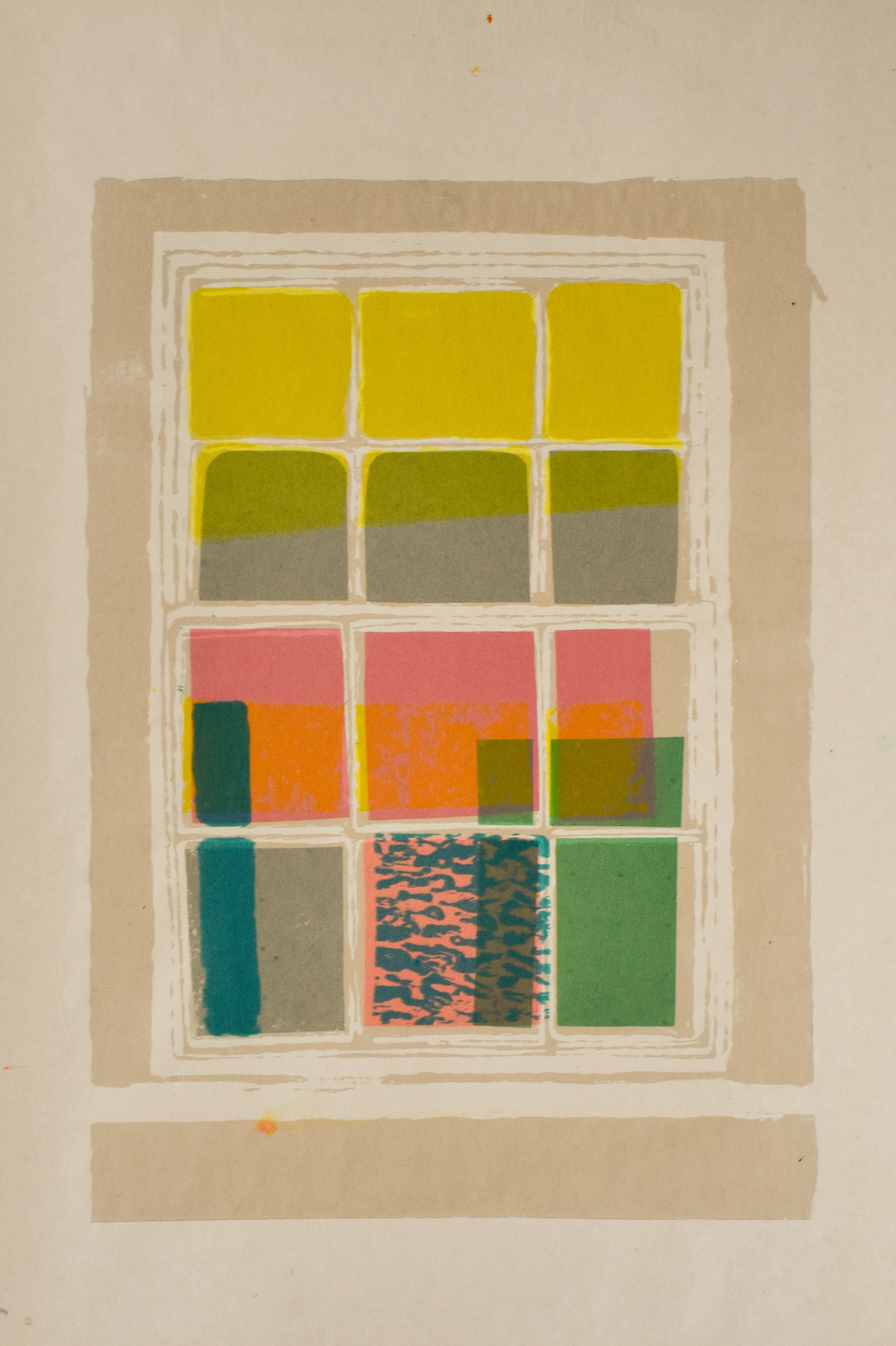 Through the Frame. Screen print. 28 x 38cm. 11/15