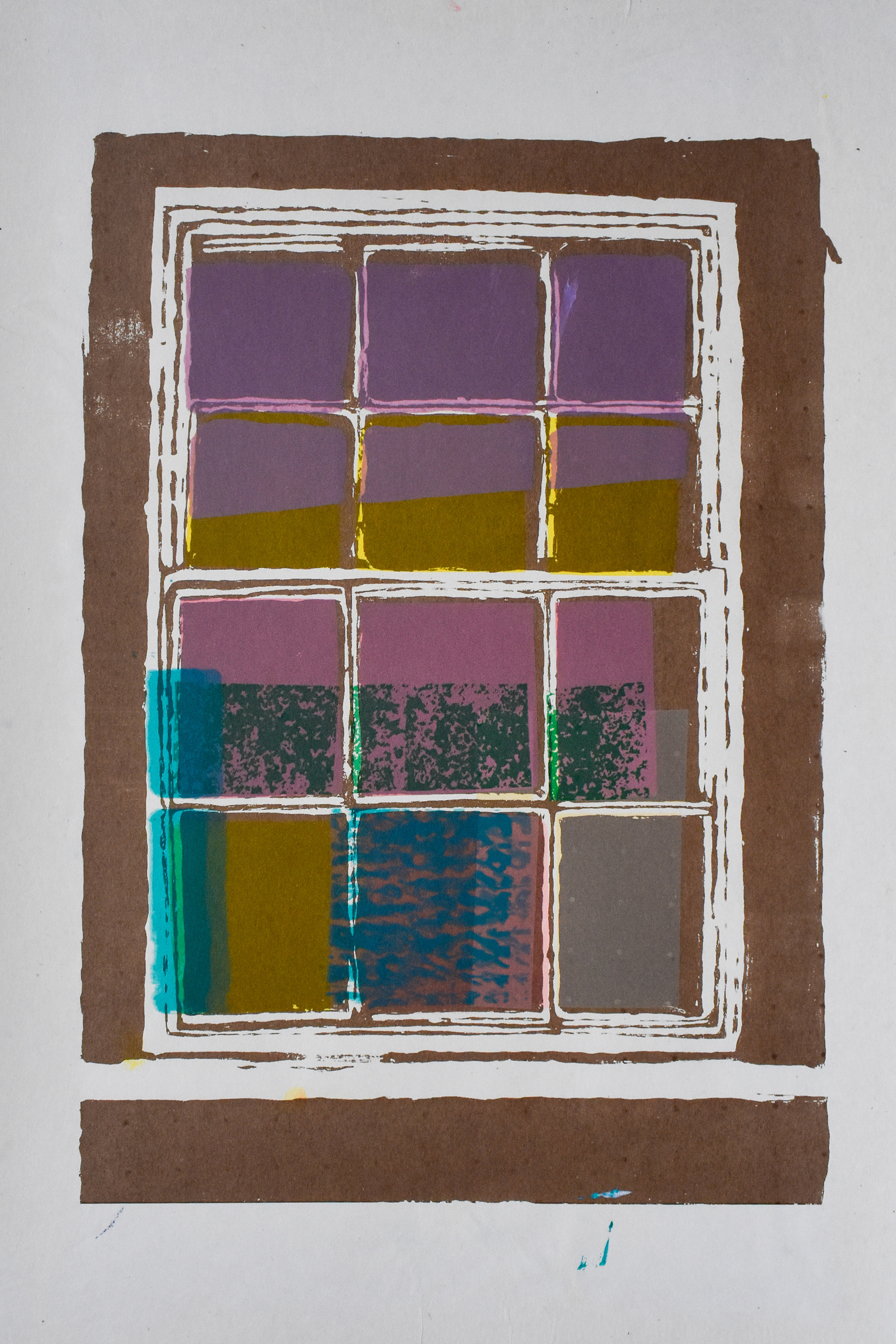 Through the Frame. Screen print. 28 x 38cm. 1/15