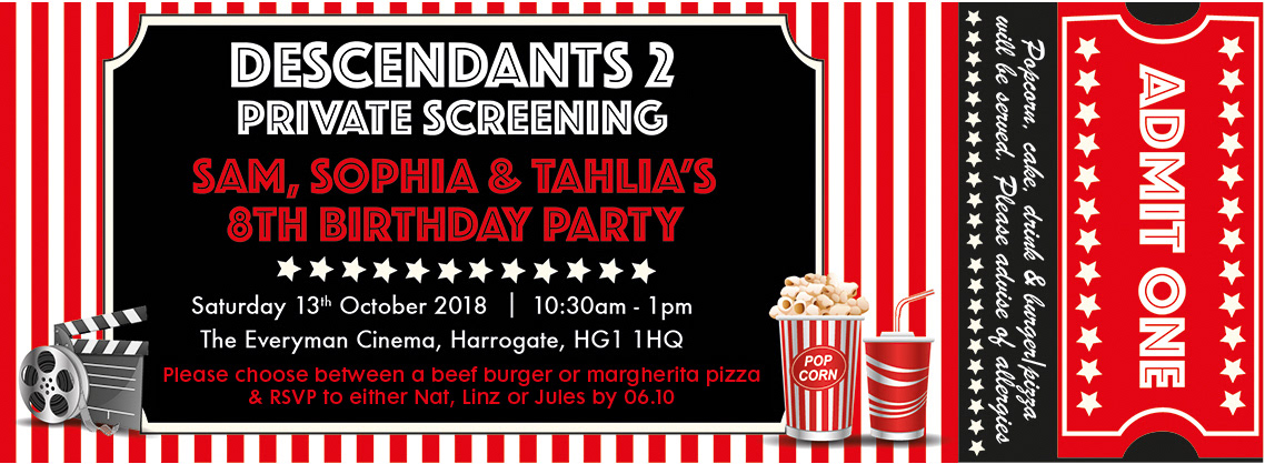 birthday invite