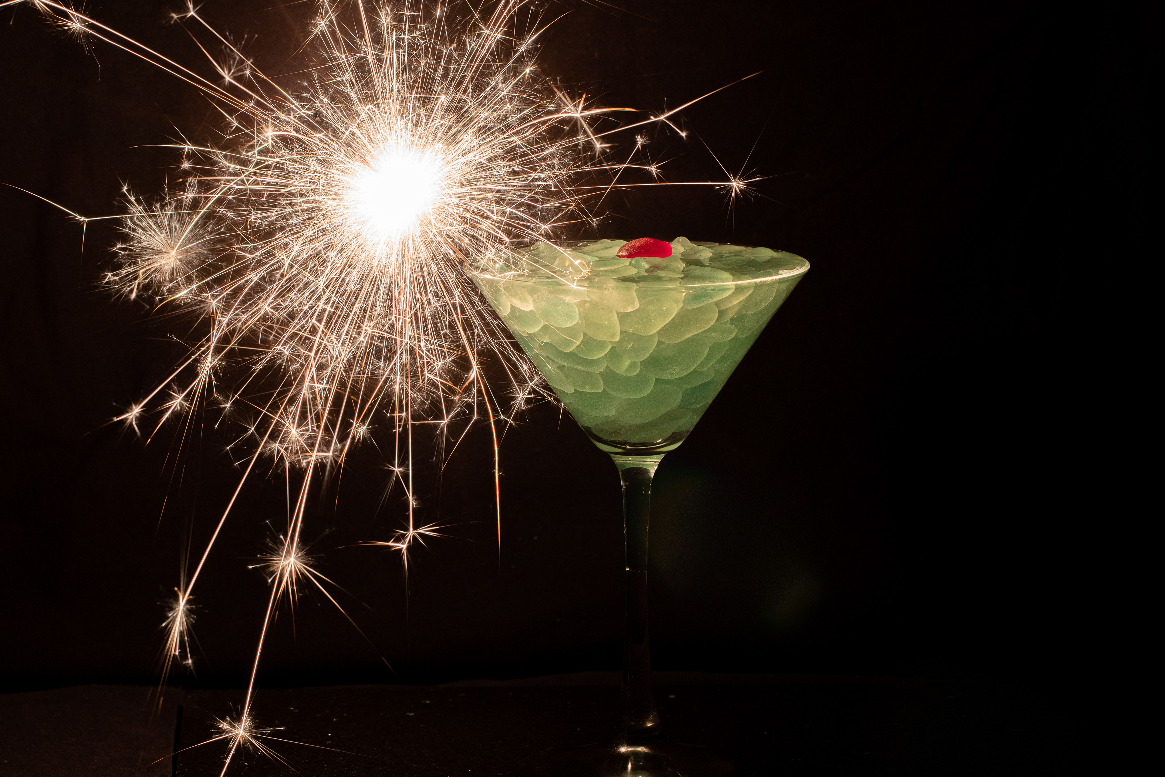 Sea glass cocktail