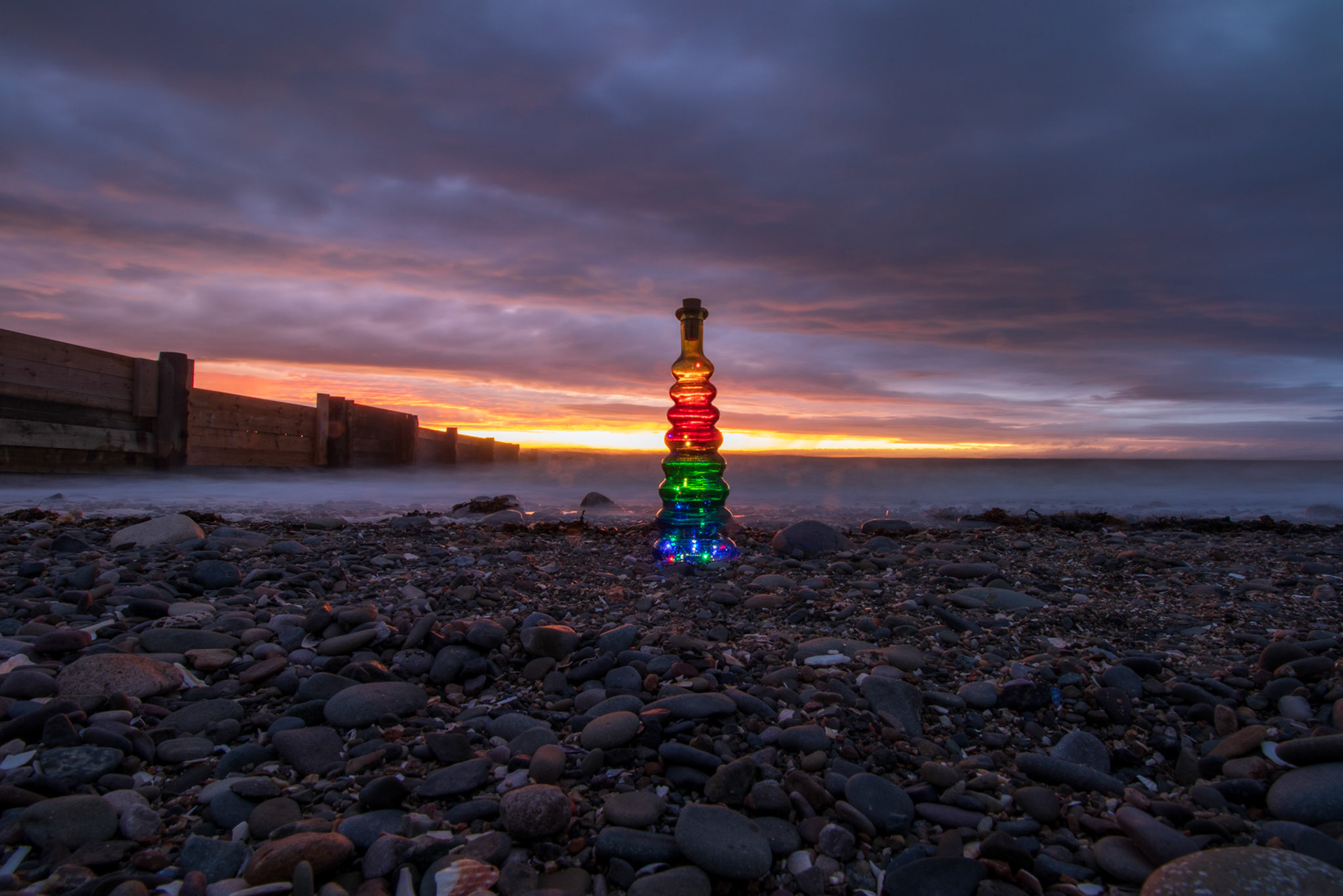 Colourful lighthouse