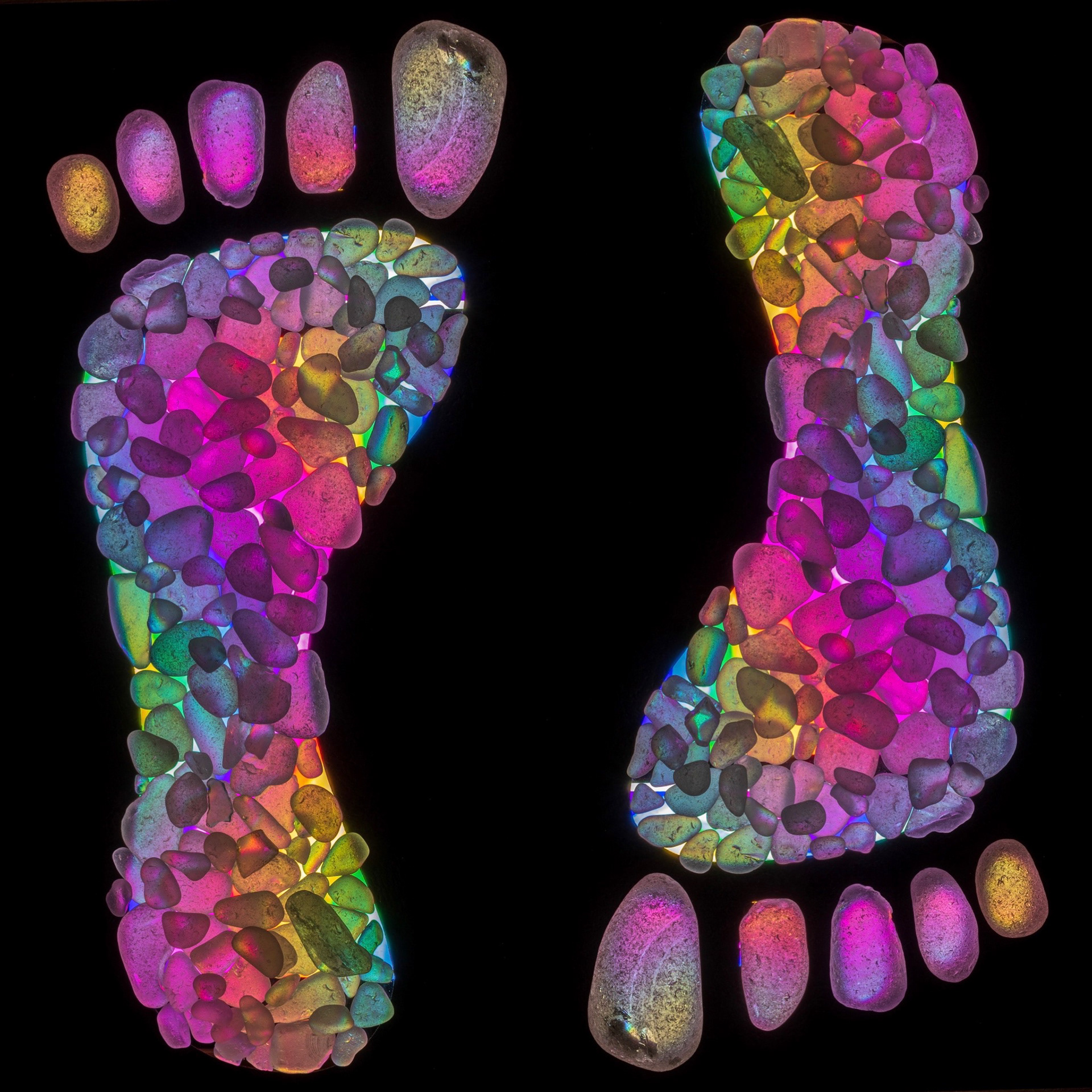 Glass feet