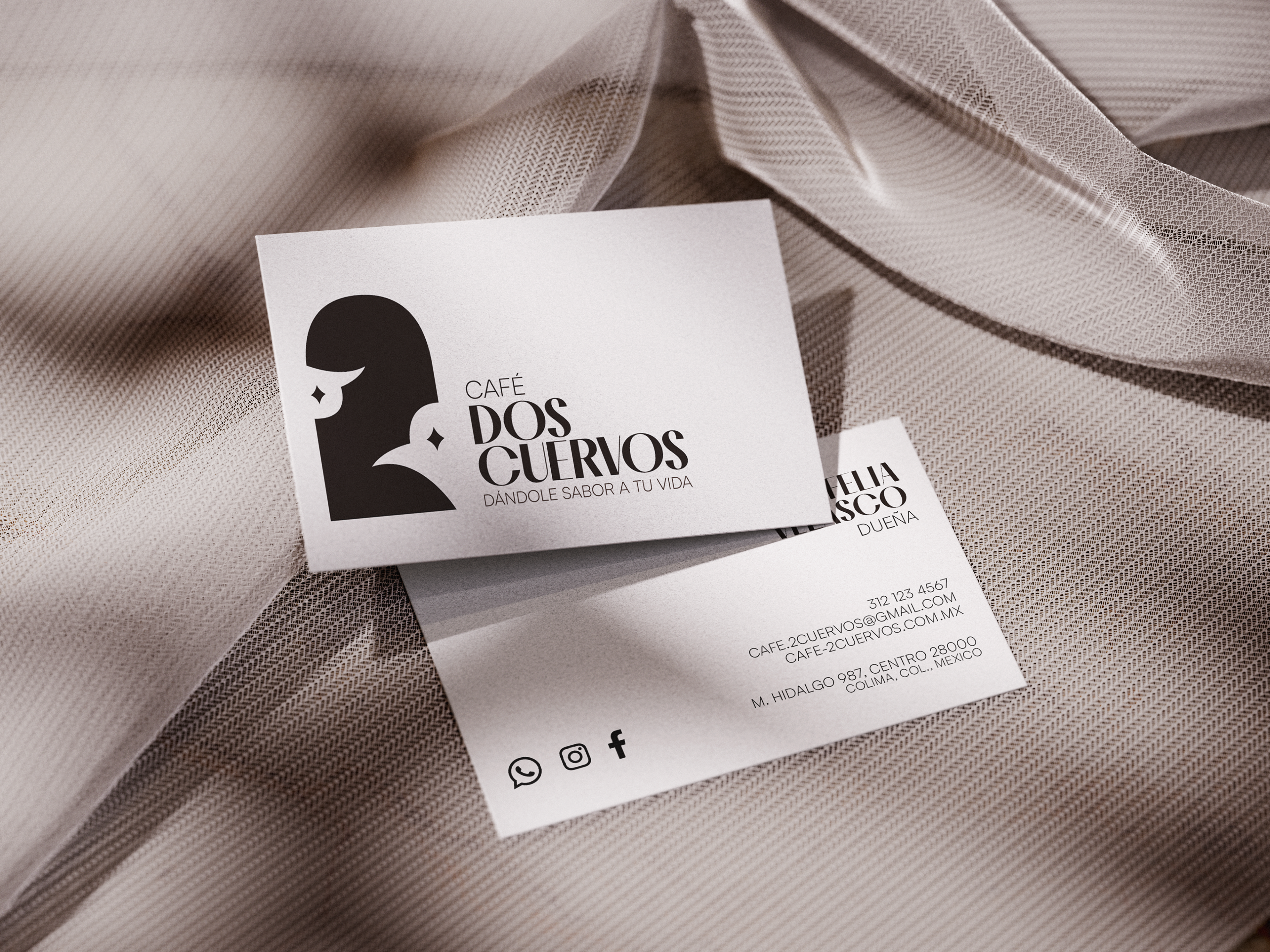 Business Card - Angled View