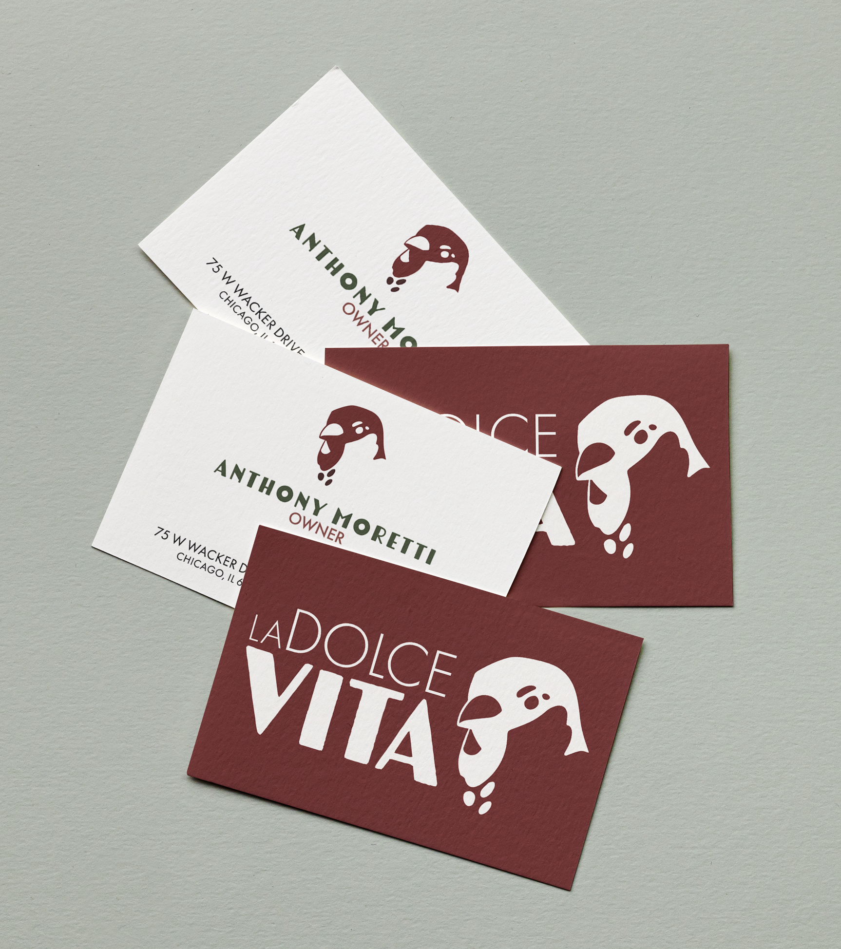 Business Cards - Top View