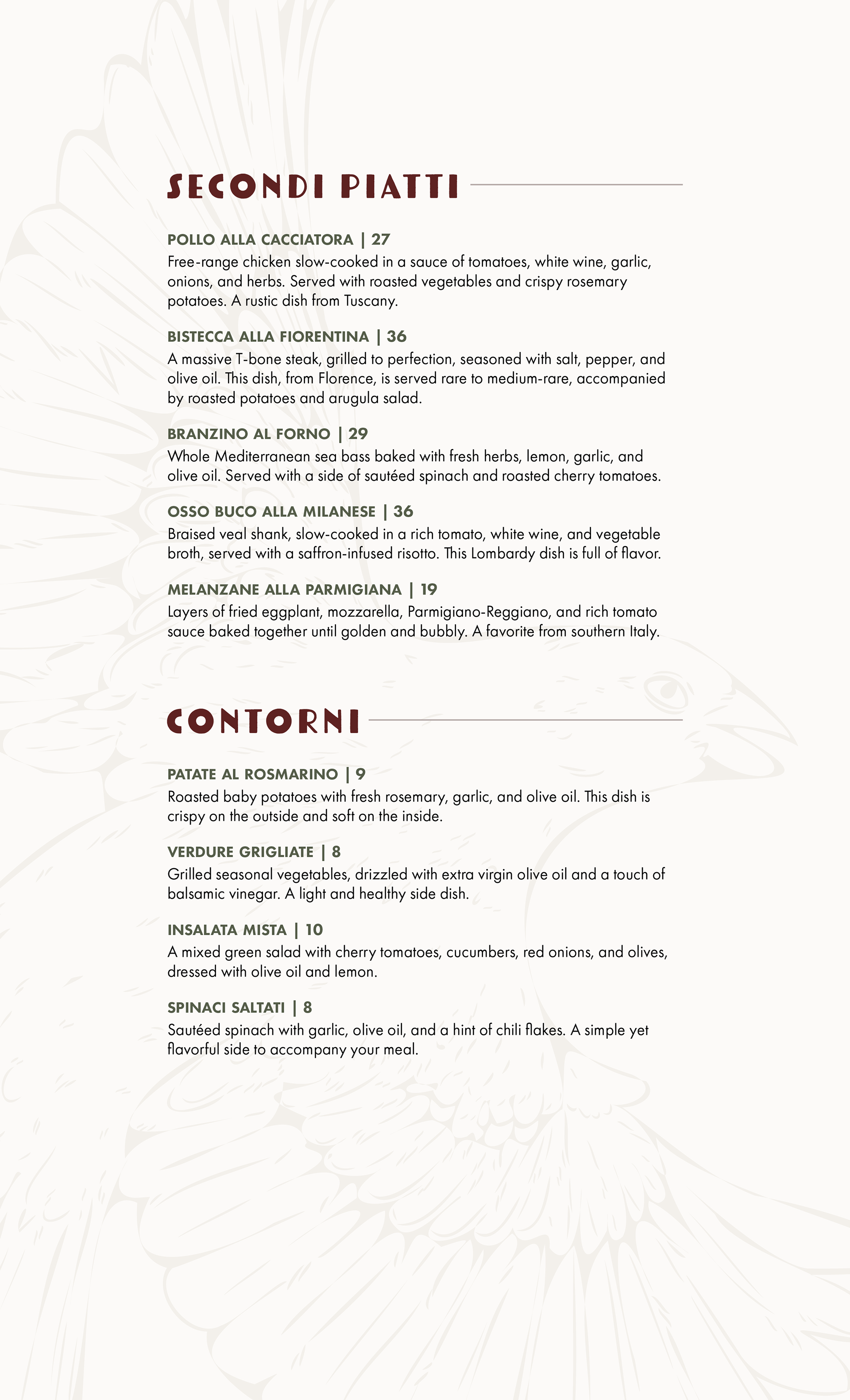 Menu - Third Page