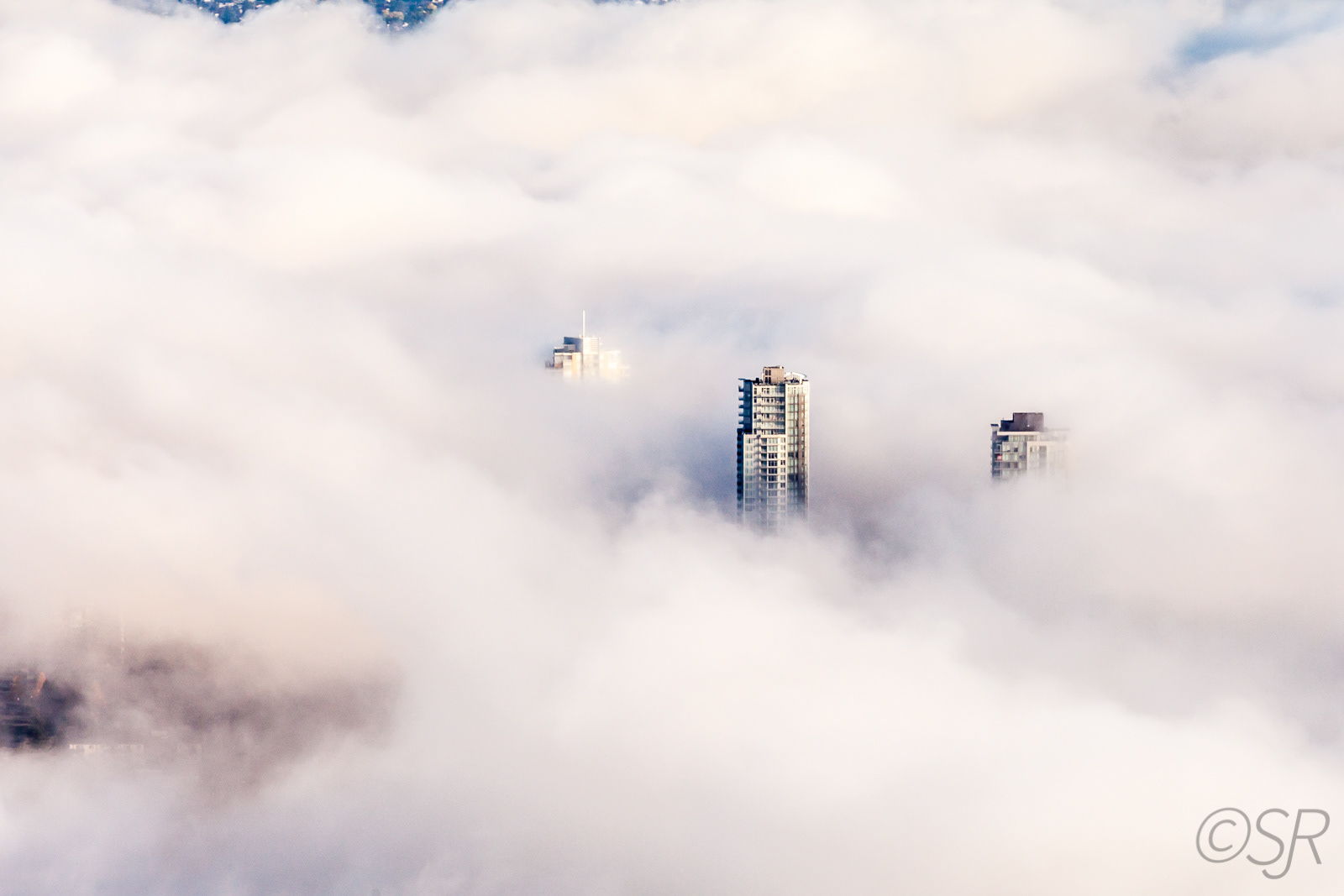 Vancouver in the clouds