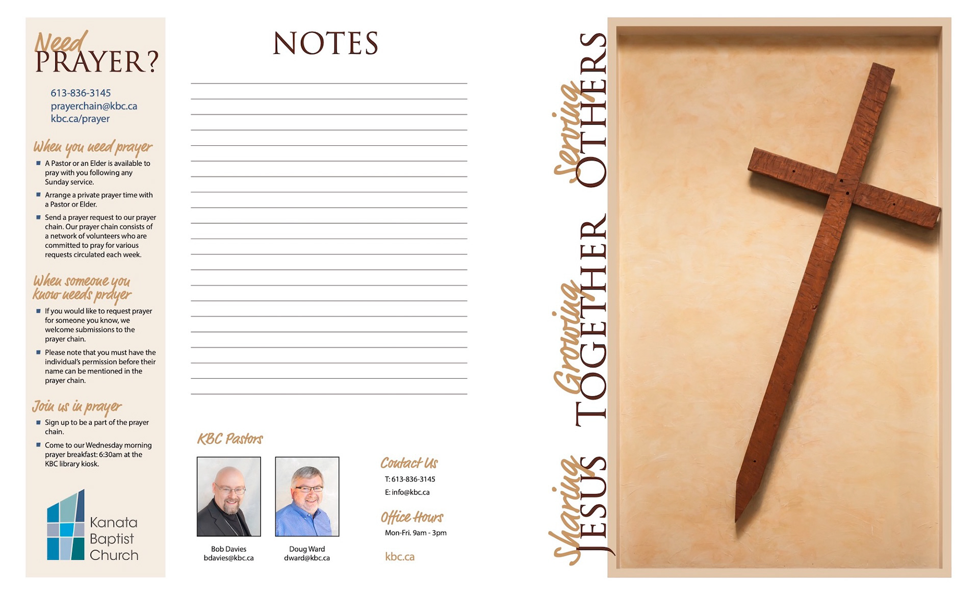 Church bulletin design