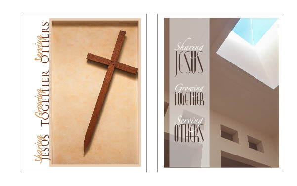 Church bulletin cover design and photography