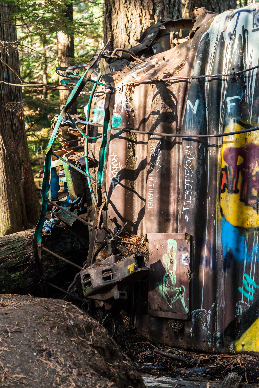 The Train Wreck near Whistler, BC