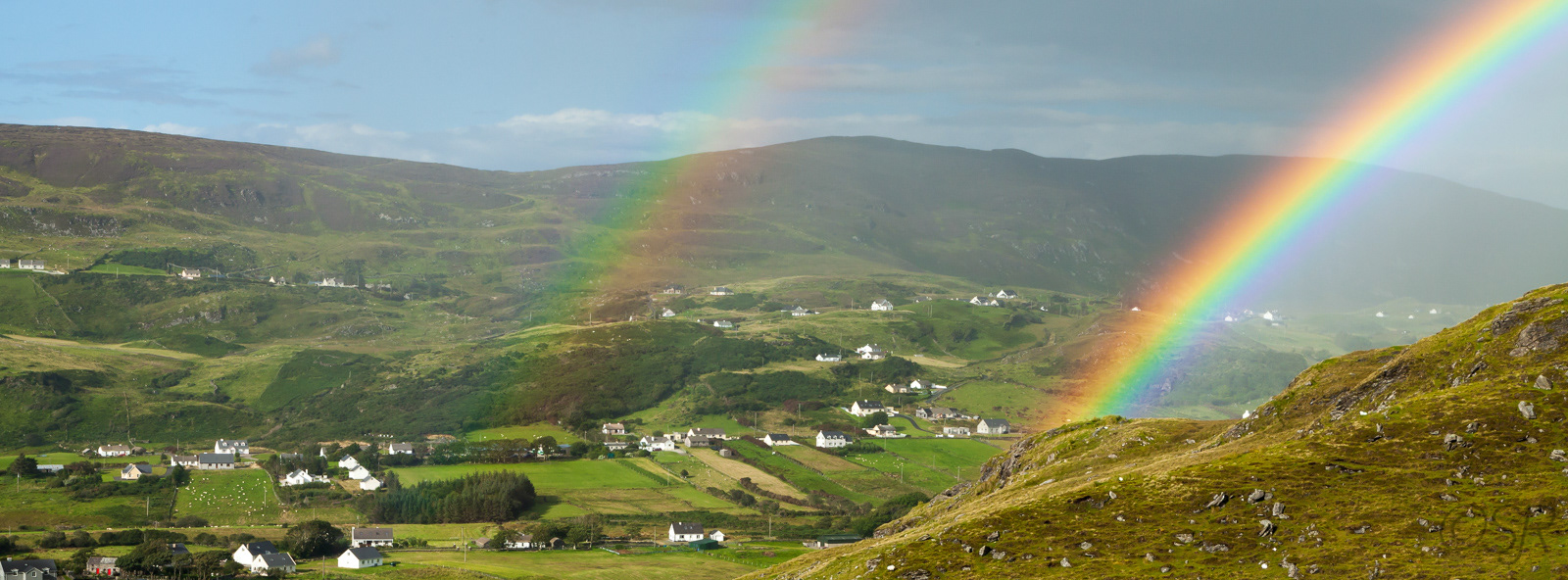 We found the end of the rainbow on the road to Glencolumbkille