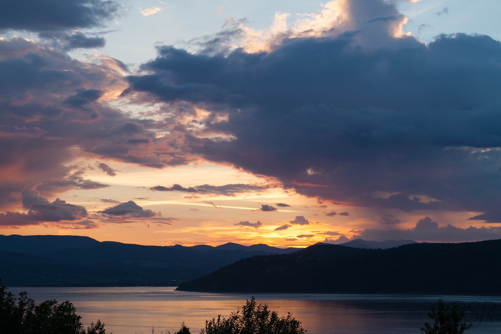 Sunset from Isle-aux-Coudres, Quebec