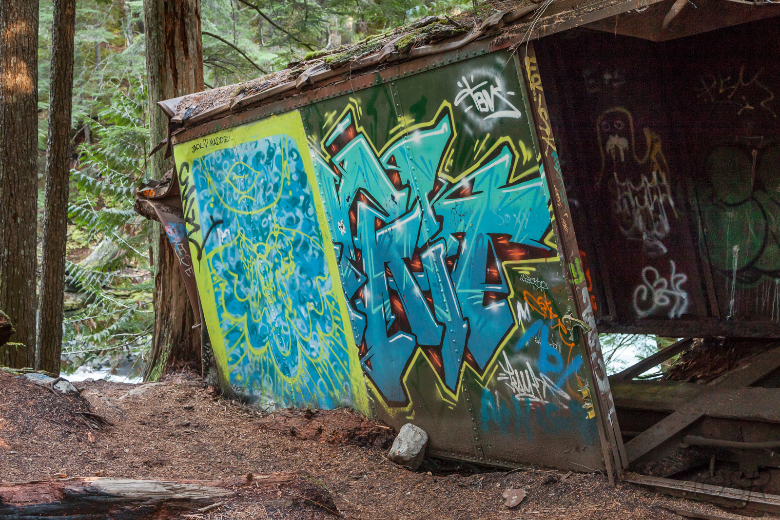 The Train Wreck near Whistler, BC