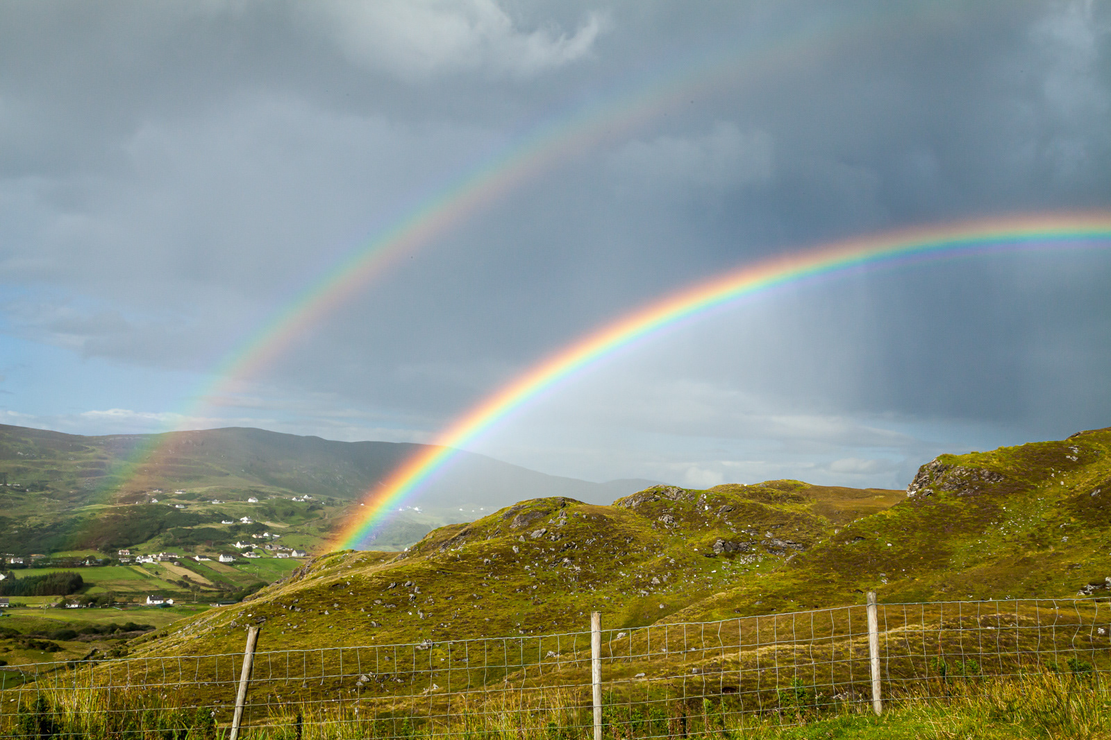 We found the end of the rainbow on the road to Glencolumbkille
